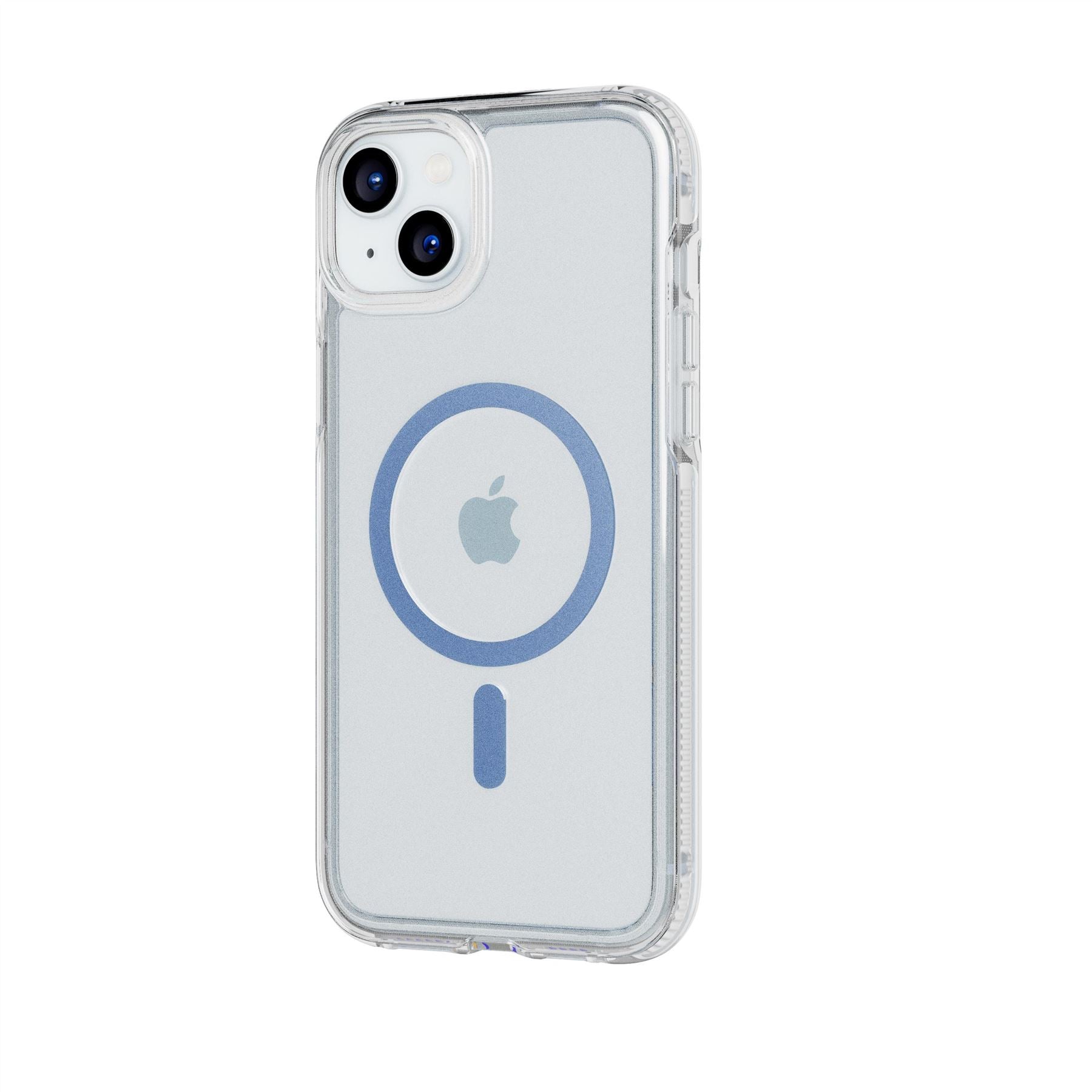 Tech21 FlexQuartz iPhone 15 Plus Handyhülle Blau MagSafe klar