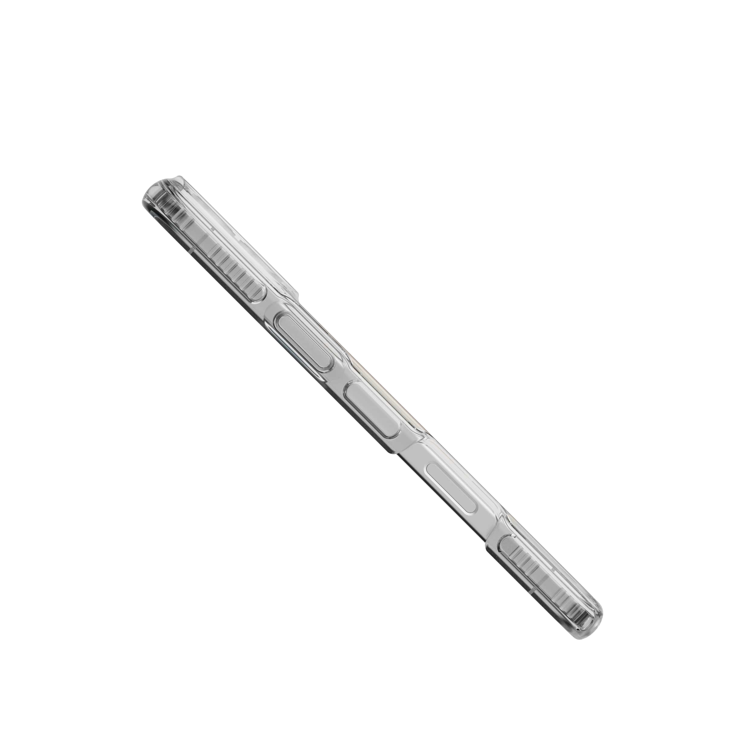 Tech21 FlexQuartz iPhone 16 Plus Handyhülle Gold MagSafe klar