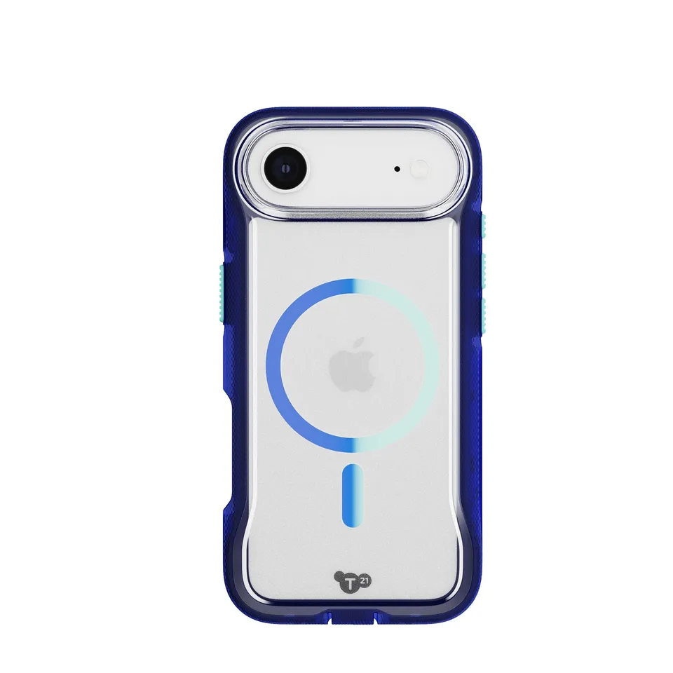Tech21 EvoPro iPhone Air Handyhülle Electric Blue/Jelly Mint
