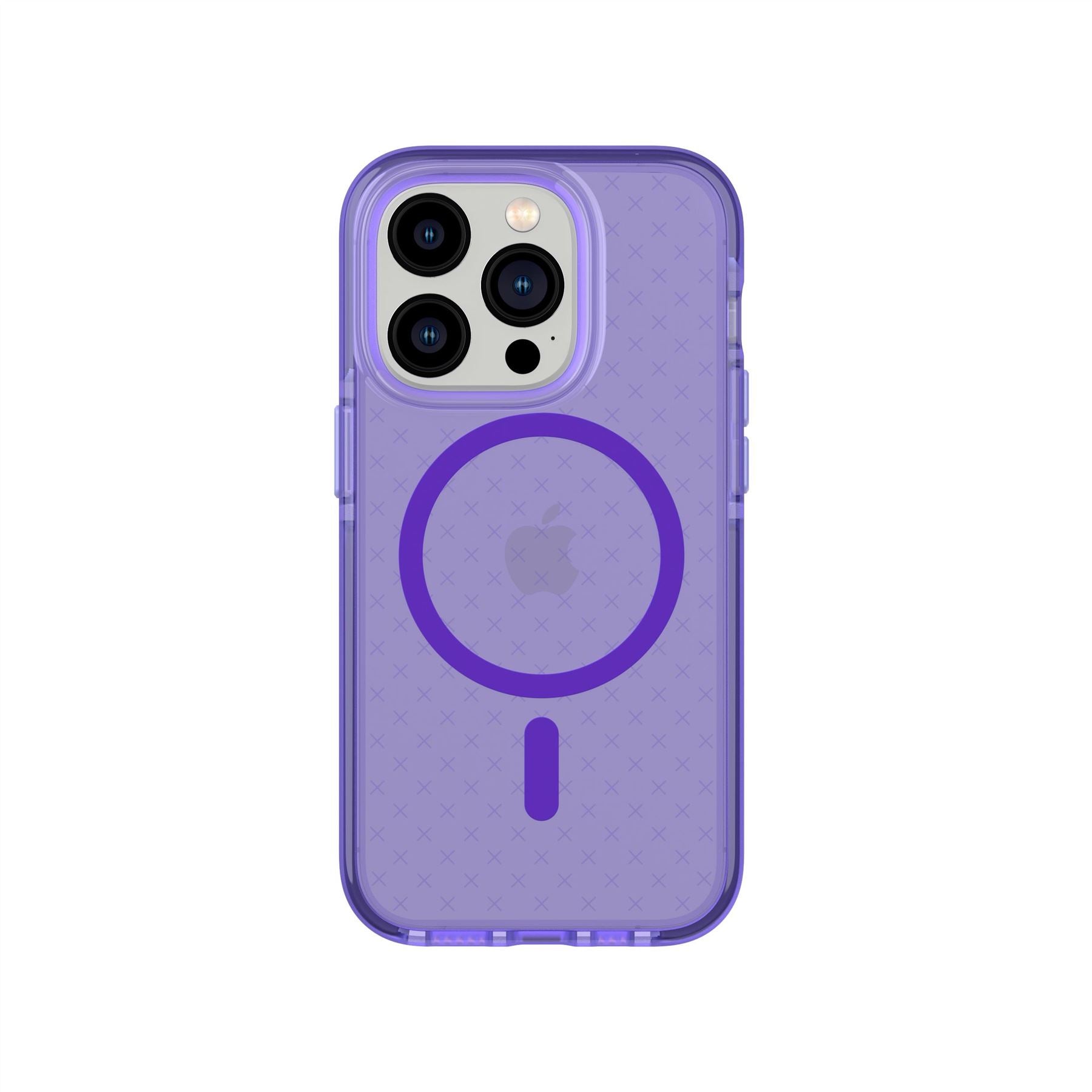 Tech21 EvoCheck iPhone 14 Pro Hülle MagSafe Wondrous Purple