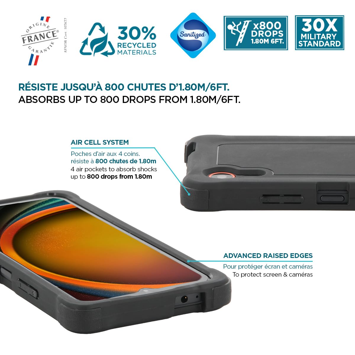 Mobilis SPECTRUM Hülle Samsung Galaxy XCover 7 schwarz