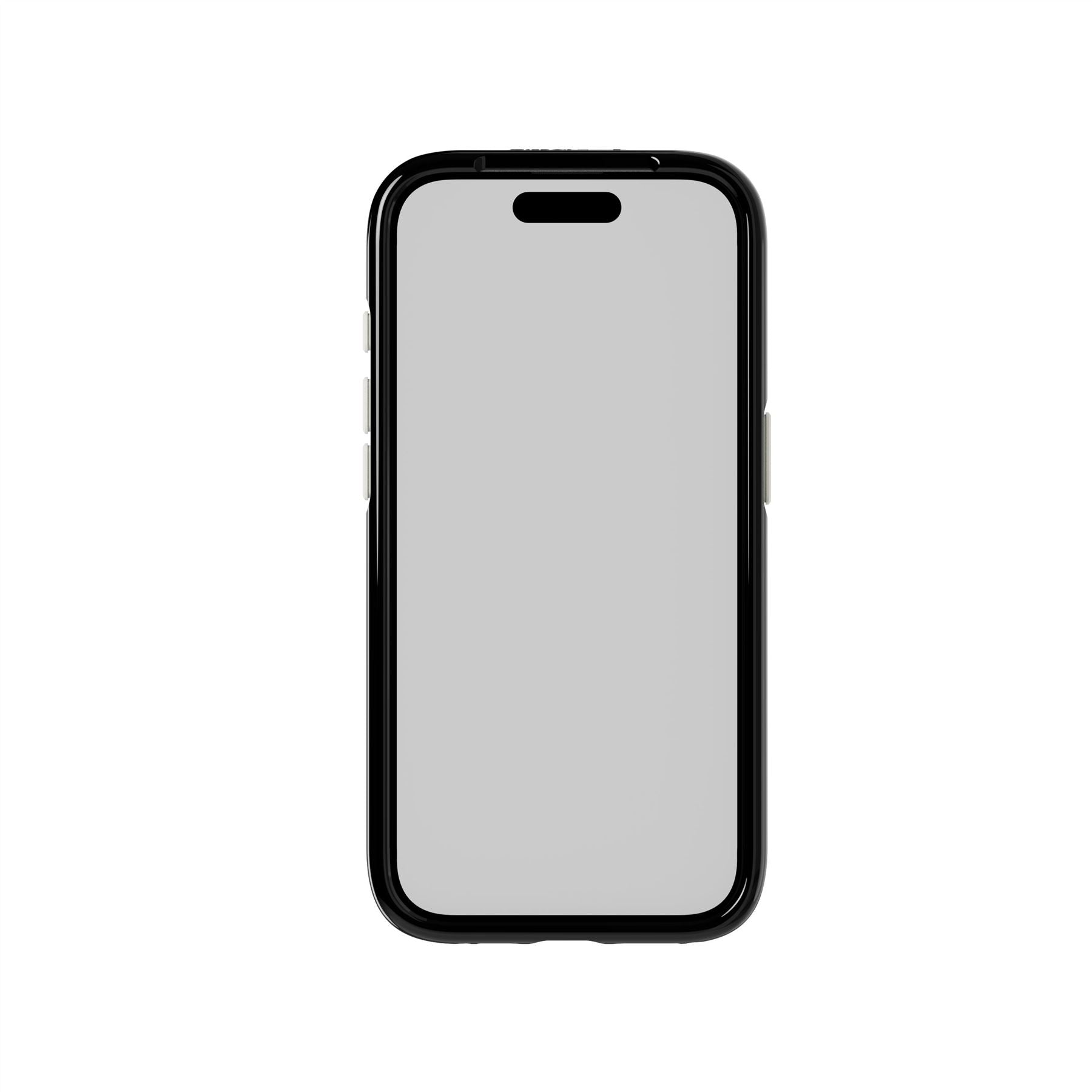 Tech21 EvoCrystal Kick iPhone 15 Pro Hülle Obsidian Black Ständer