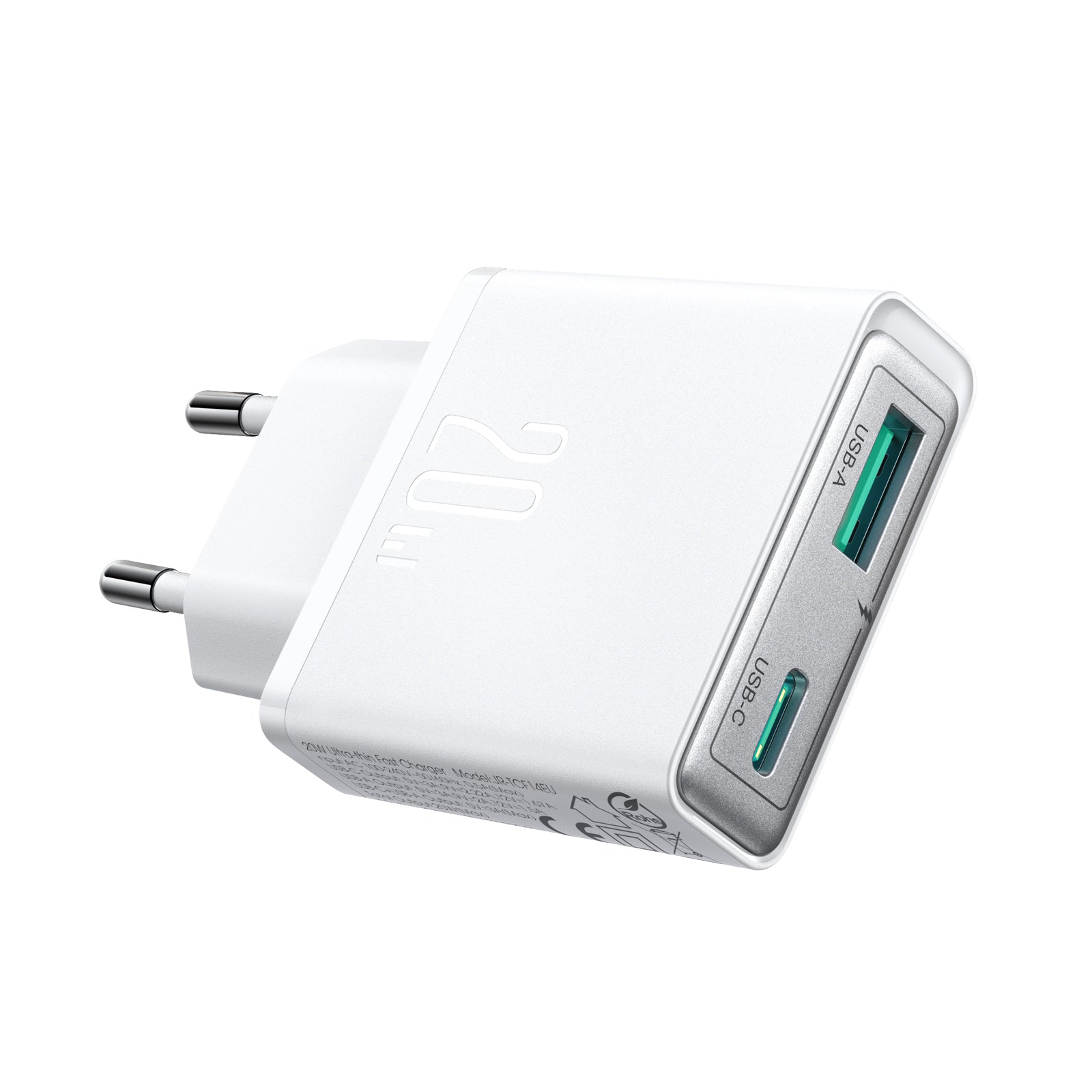JOYROOM JR-TCF14 20W Slim Ladegerät USB transparent weiß