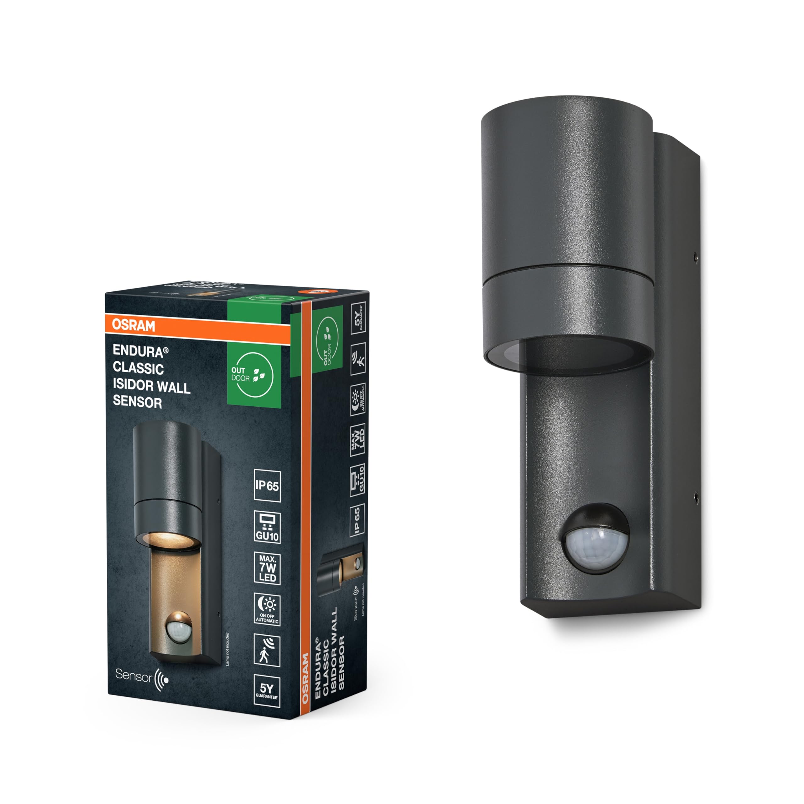 OSRAM ENDURA Classic Isidor W S Außenleuchte Sensor