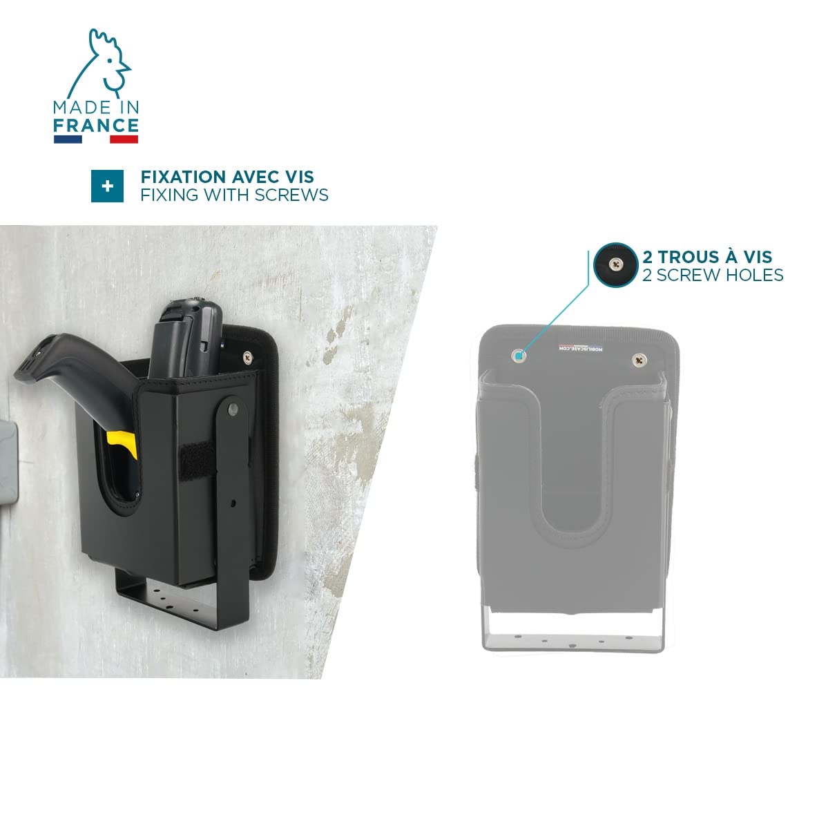 Mobilis Holster Pistolengriff Wand Gabelstapler Halter