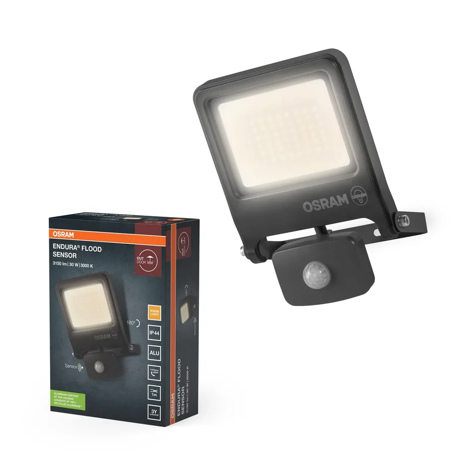 ams OSRAM Endura Flood Sensor Strahler 30W warmweiß