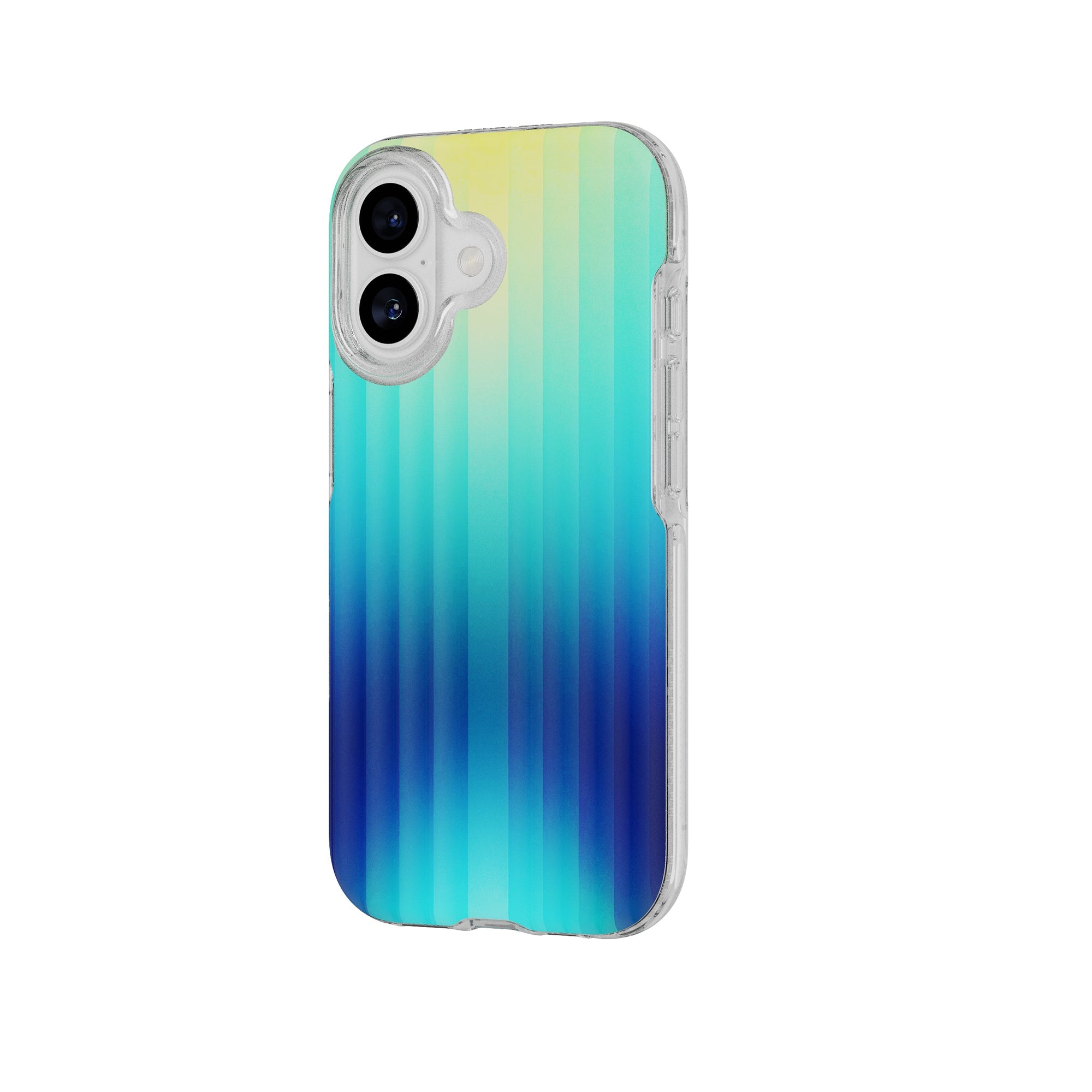 Tech21 FlexQuartz iPhone 17 Hülle Ombre Blue/Green MagSafe