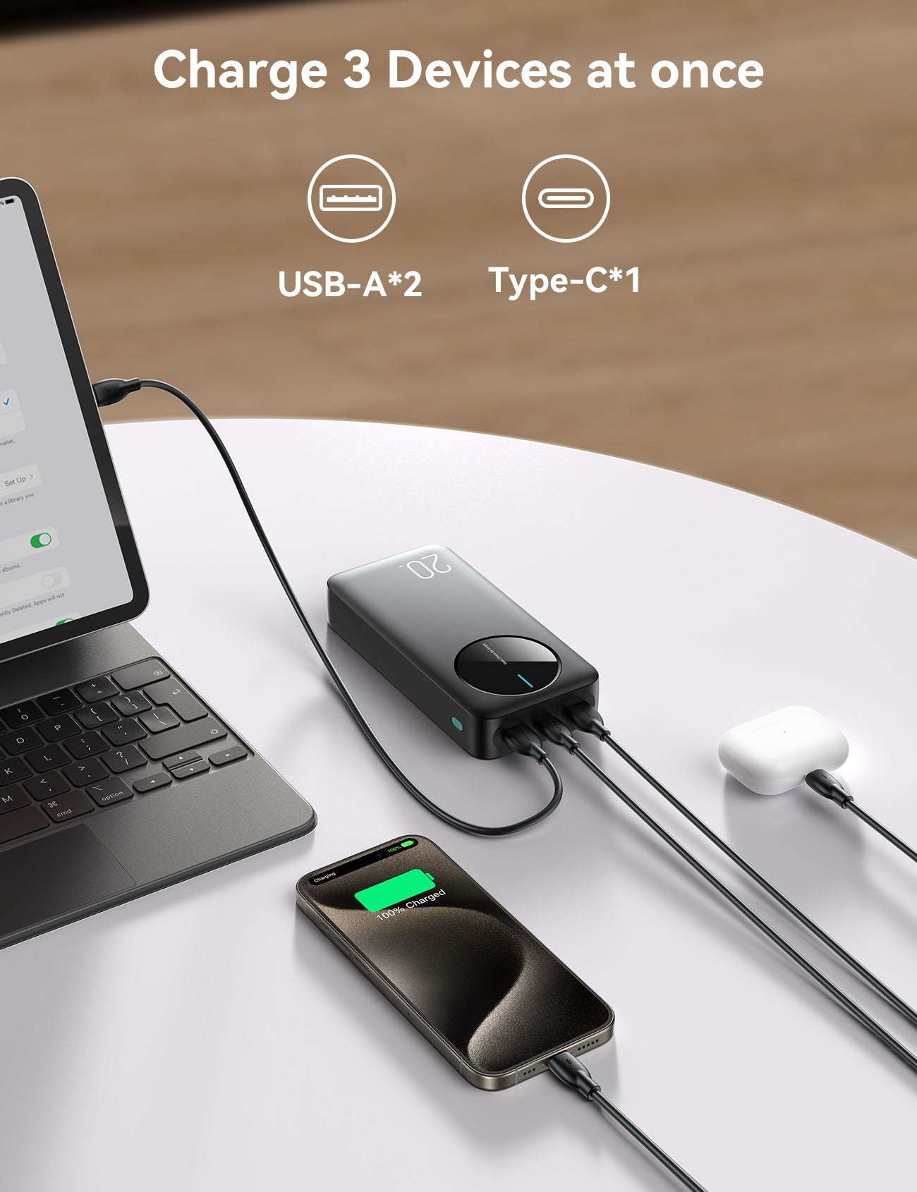JOYROOM JR-PBF14 Powerbank 20000mAh Titanium