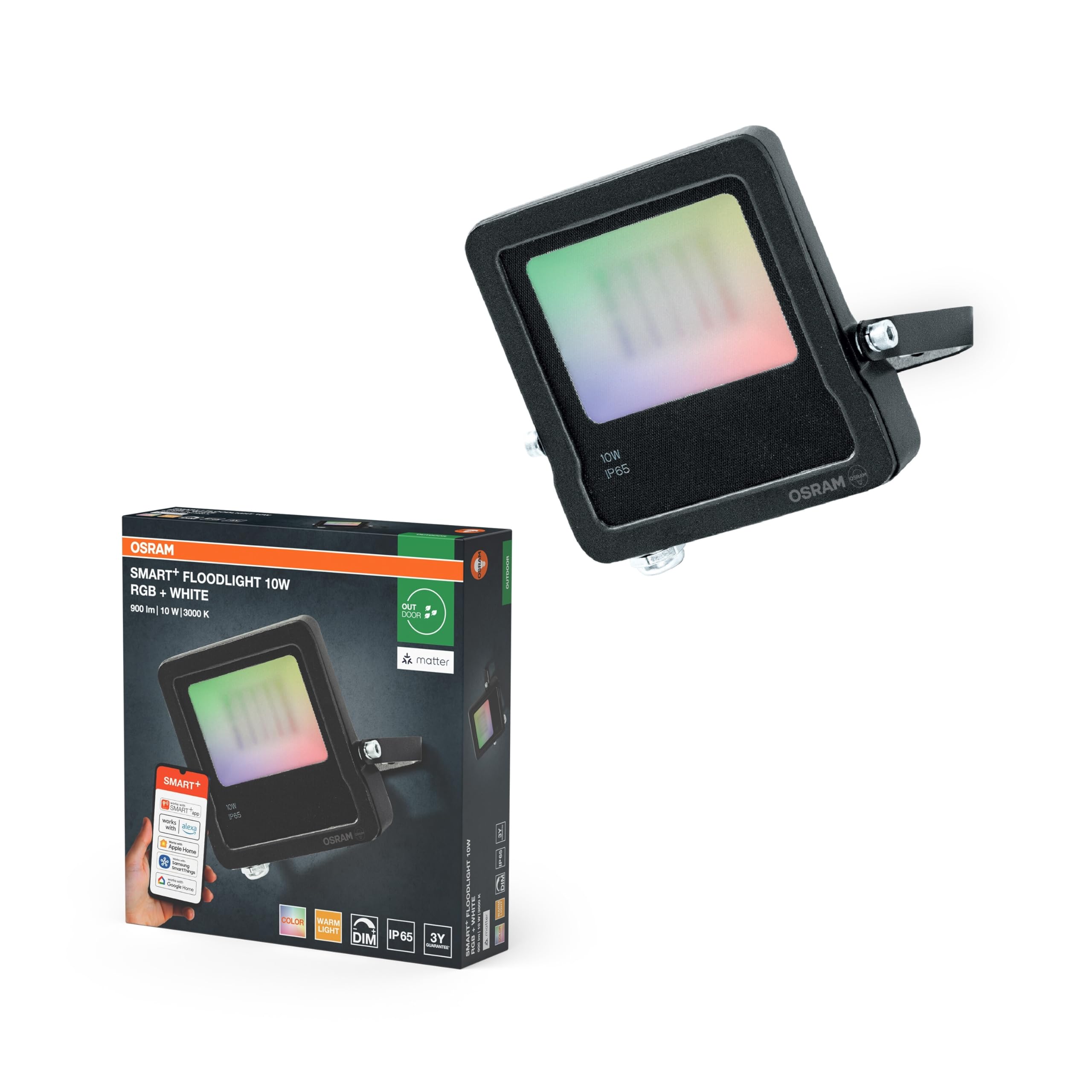 ams OSRAM SMART+ LED Fluter 10W RGBW IP65