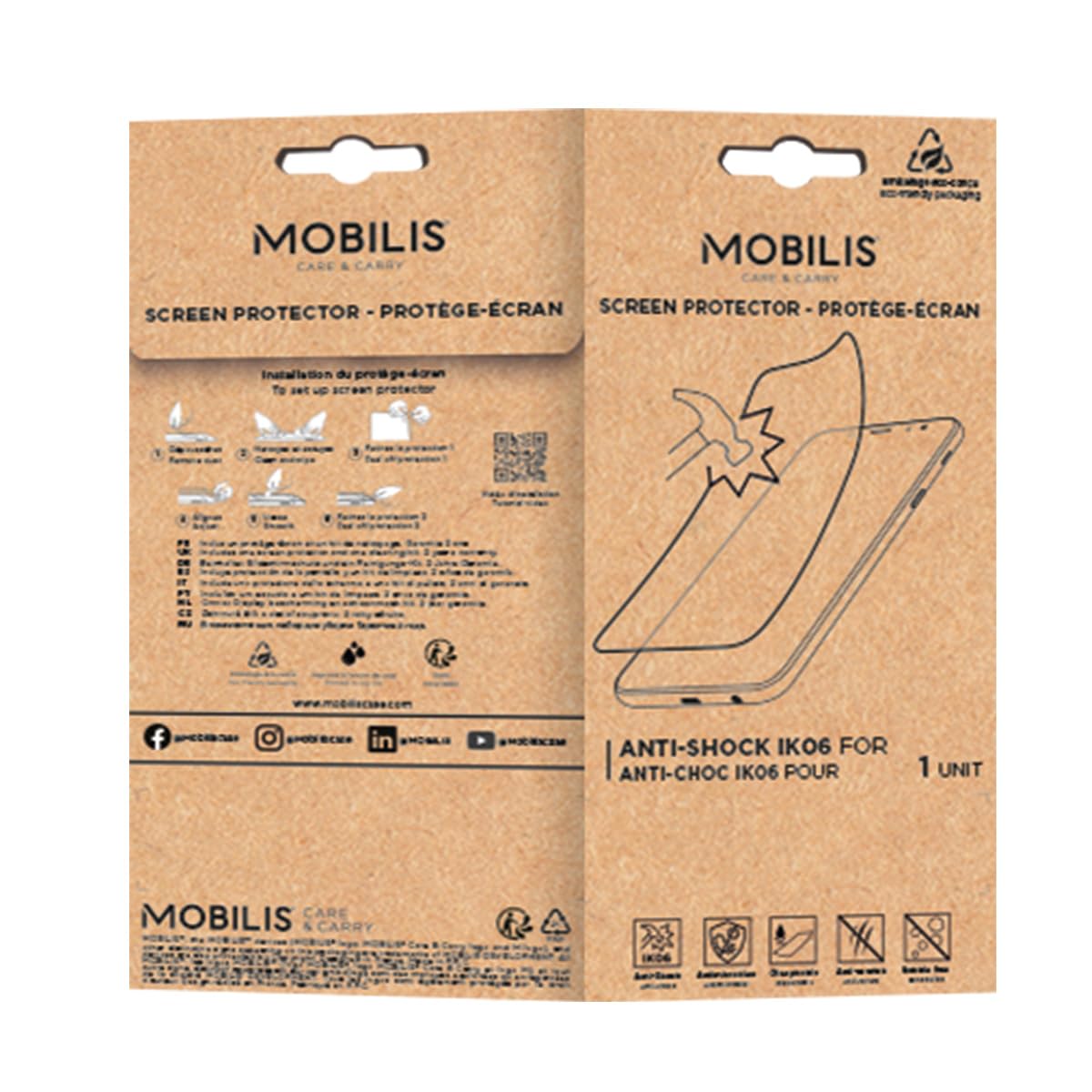 Mobilis Displayschutzfolie Zebra TC501 TC701 IK06