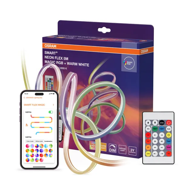 ams OSRAM SMART+ WIFI NEON FLEX LED-Streifen 5M RGB IP44