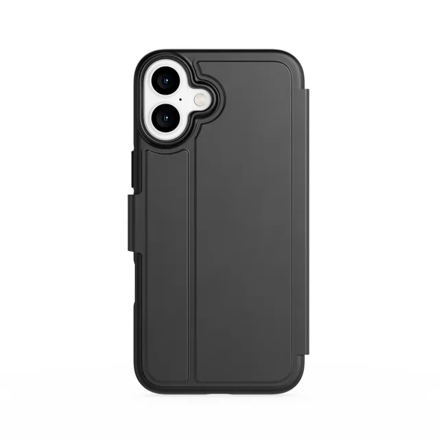 Tech21 EvoLite Wallet iPhone 16 Plus Hülle Schwarz Kartenfach
