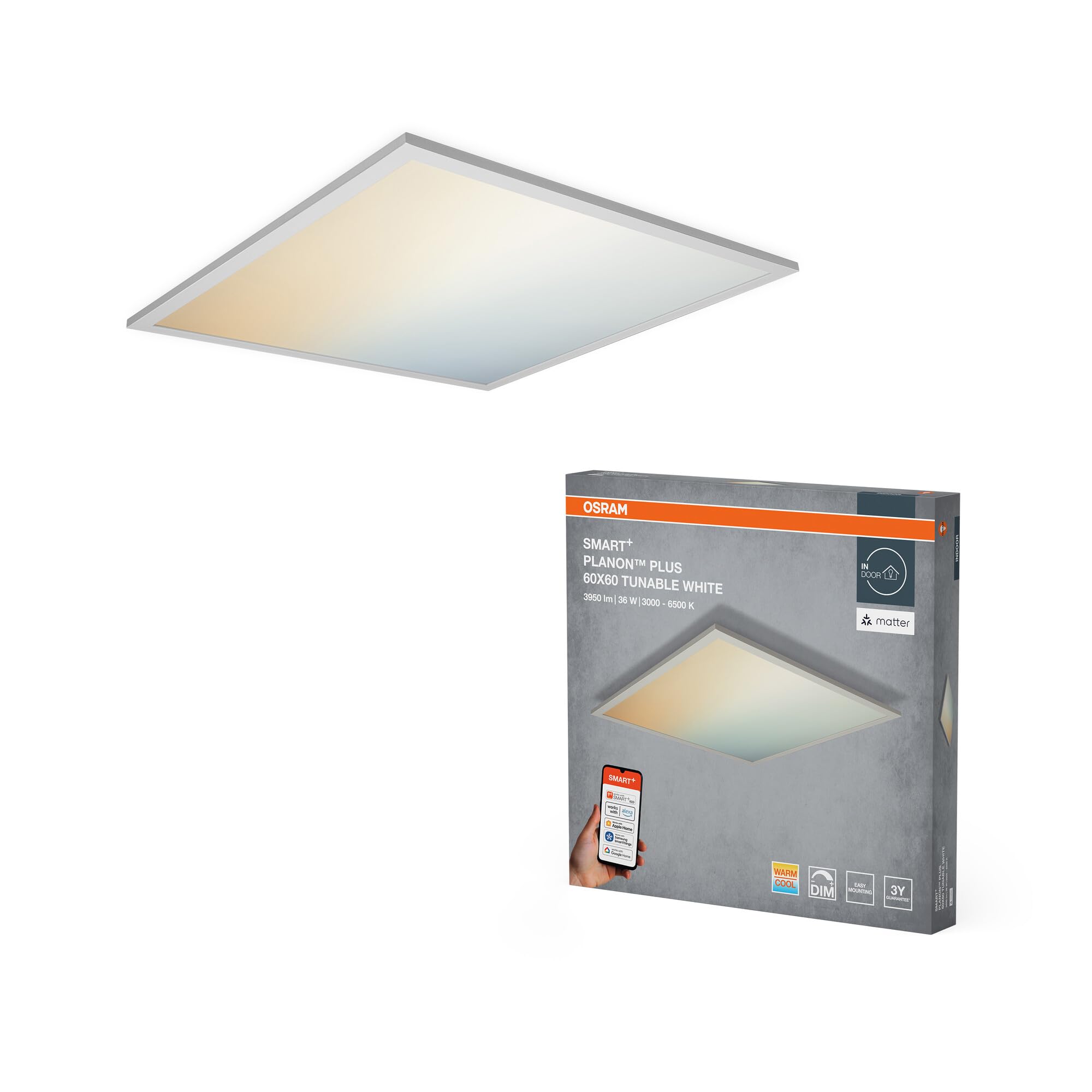 OSRAM SMART+ Planon Plus LED-Panel 60x60 tunable white