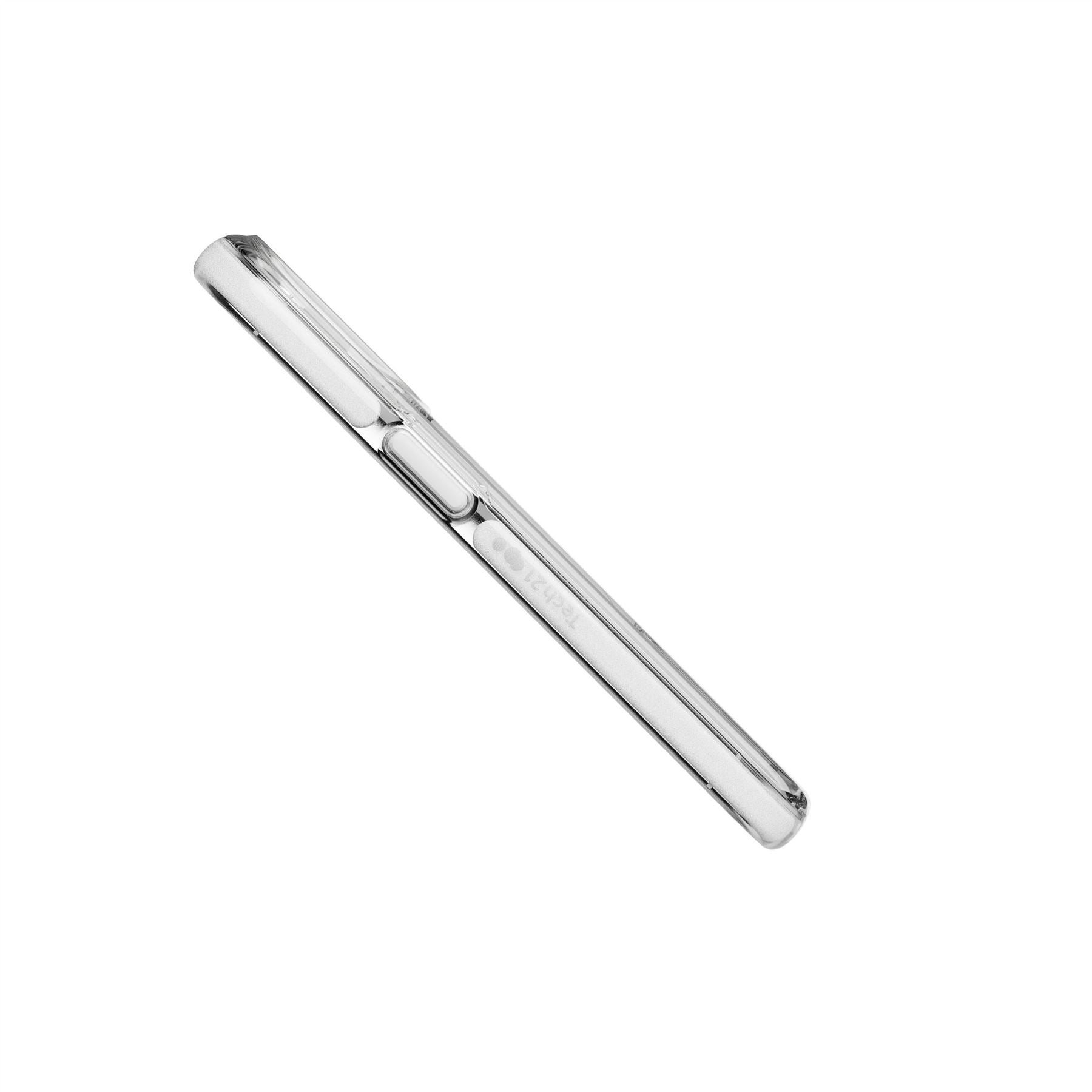 Tech21 EvoCrystal Kick iPhone 14 Pro Hülle MagSafe Weiß Ständer