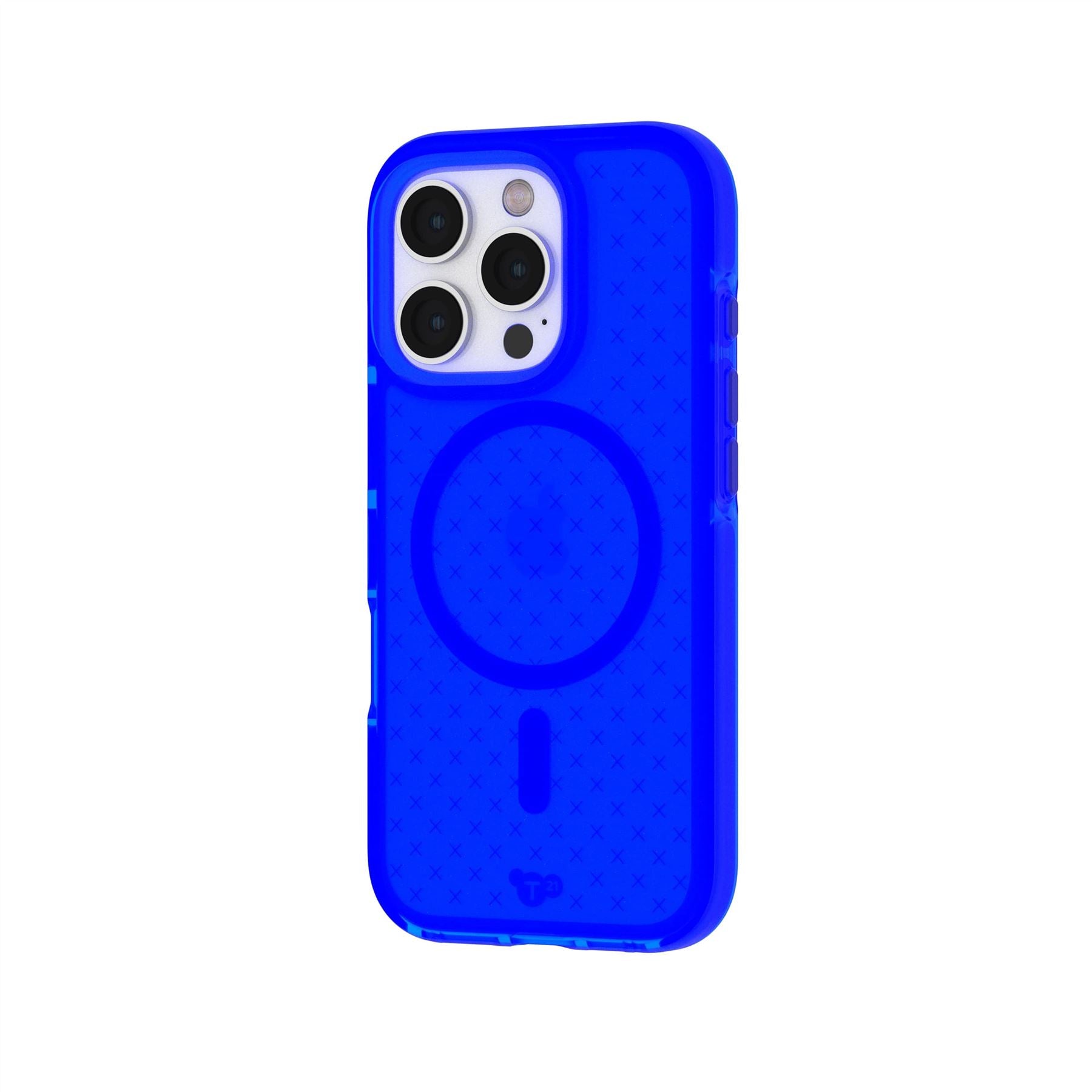 Tech21 EvoCheck iPhone 16 Pro Hülle Cobalt Blue Check