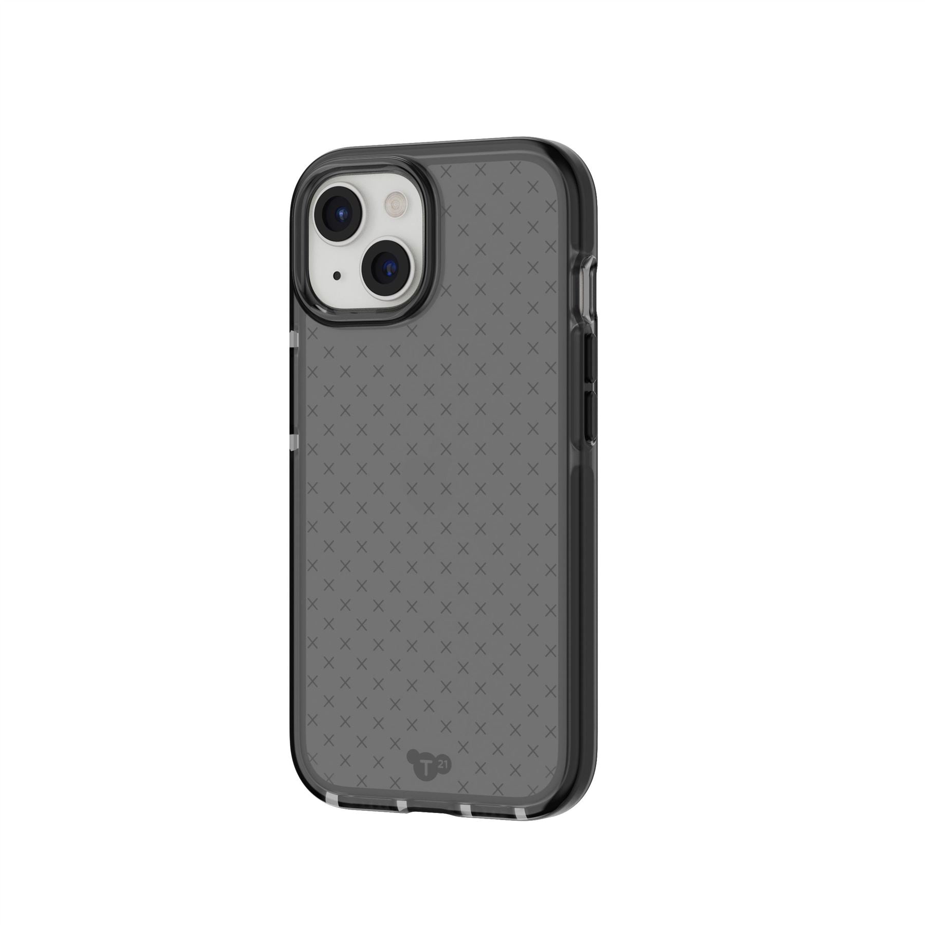 Tech21 EvoCheck MagSafe iPhone 15/14/13 Hülle Smokey Black