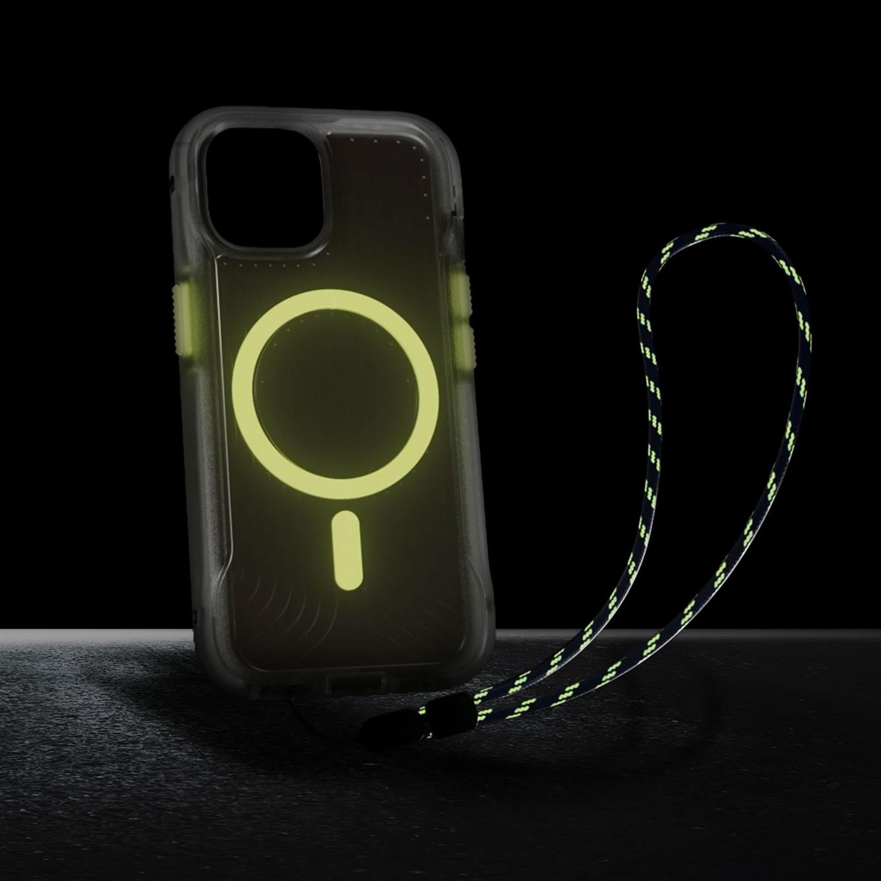Tech21 FlexPro iPhone 13/14/15 Handyhülle Clear Neon