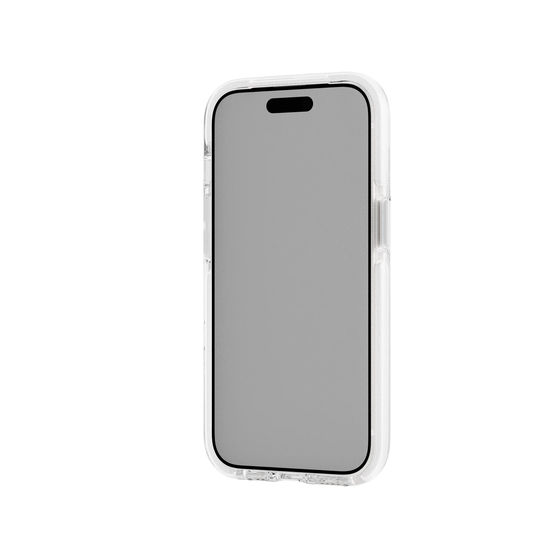 Tech21 EvoCrystal Kick iPhone 13-15 Hülle Clear MagSafe Ständer