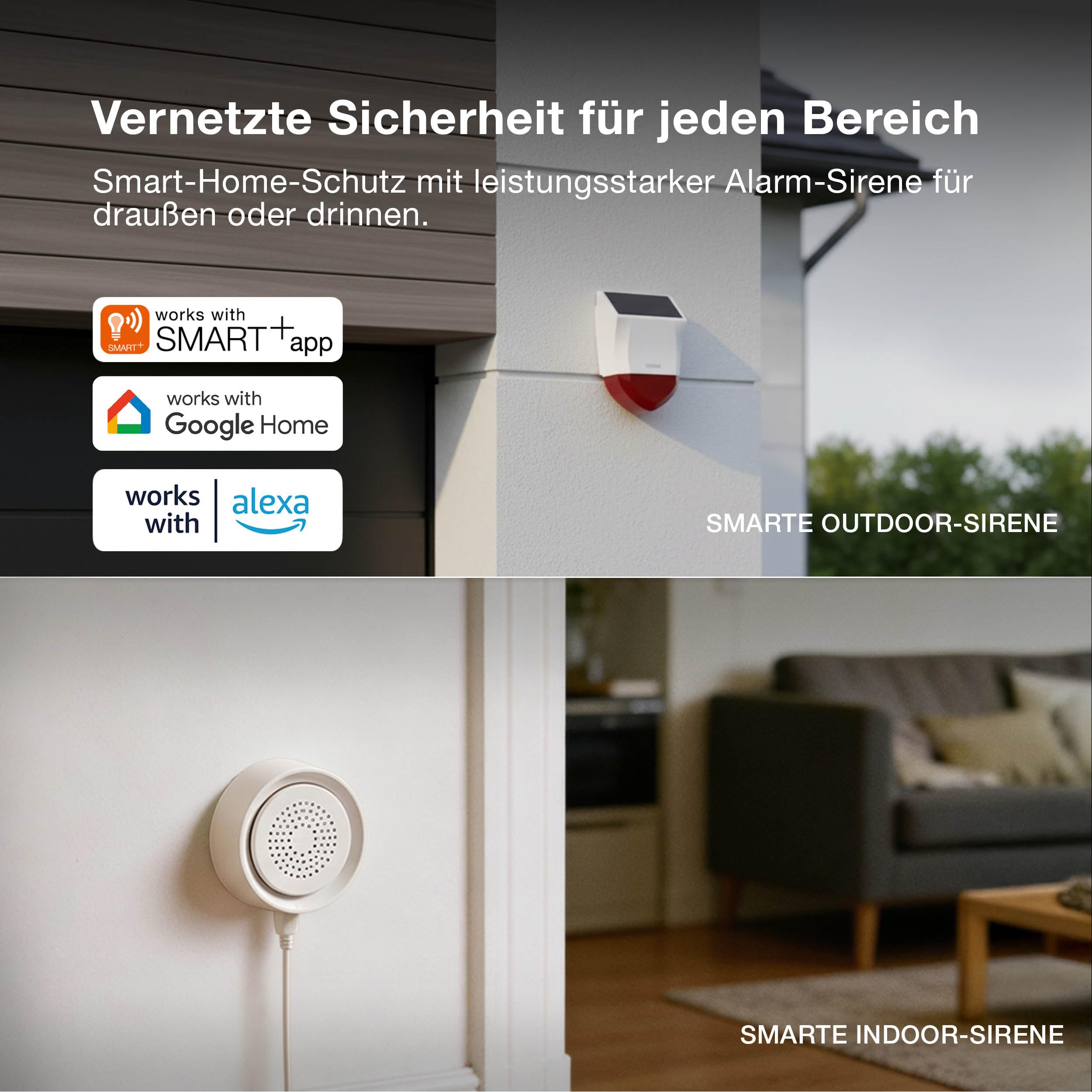ams OSRAM SMART+ Sirene Alarmsirene WiFi 90 dB