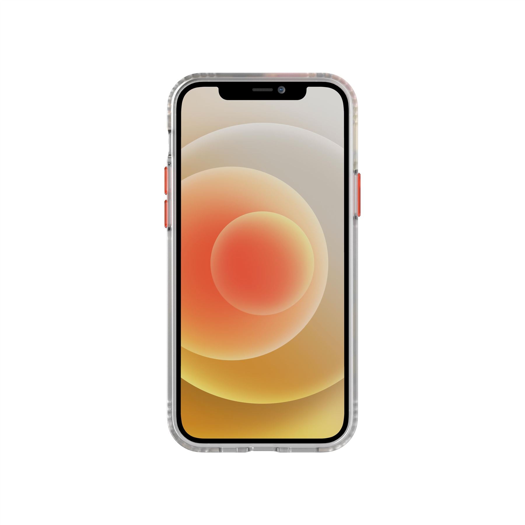 Tech21 EvoArt iPhone 12/12 Pro Hülle Tangerine Orange floral