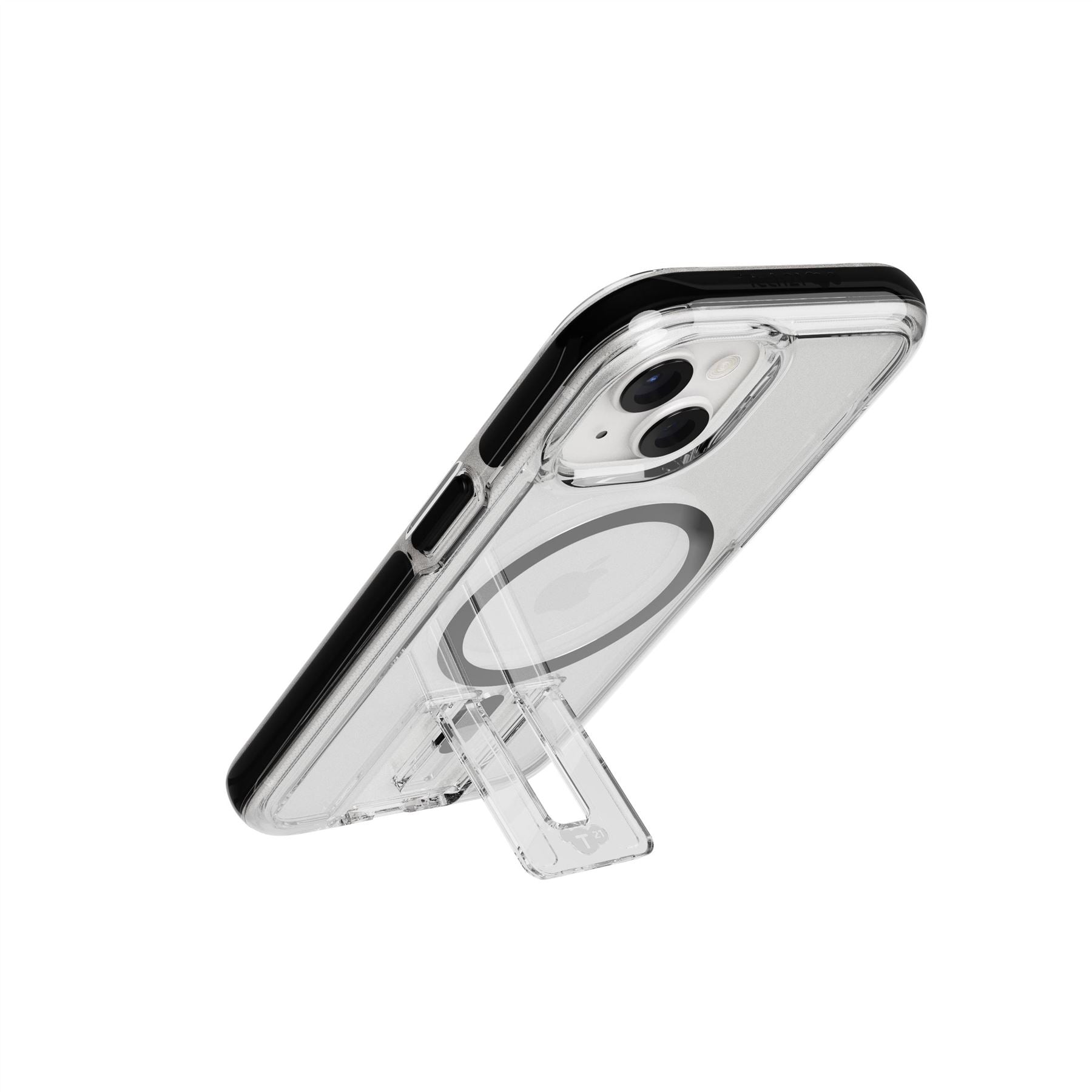 Tech21 EvoCrystal Kick MagSafe iPhone 15 Handyhülle Clear/Black Stoßschutz