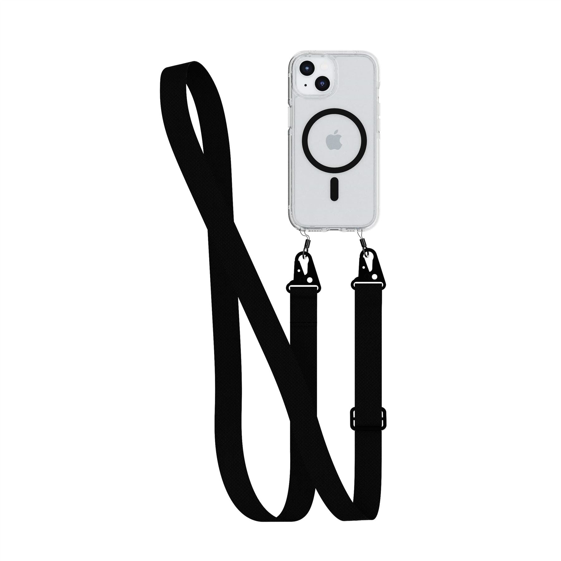 Tech21 FlexQuartz iPhone 13-17e MagSafe Hülle Clear mit Band
