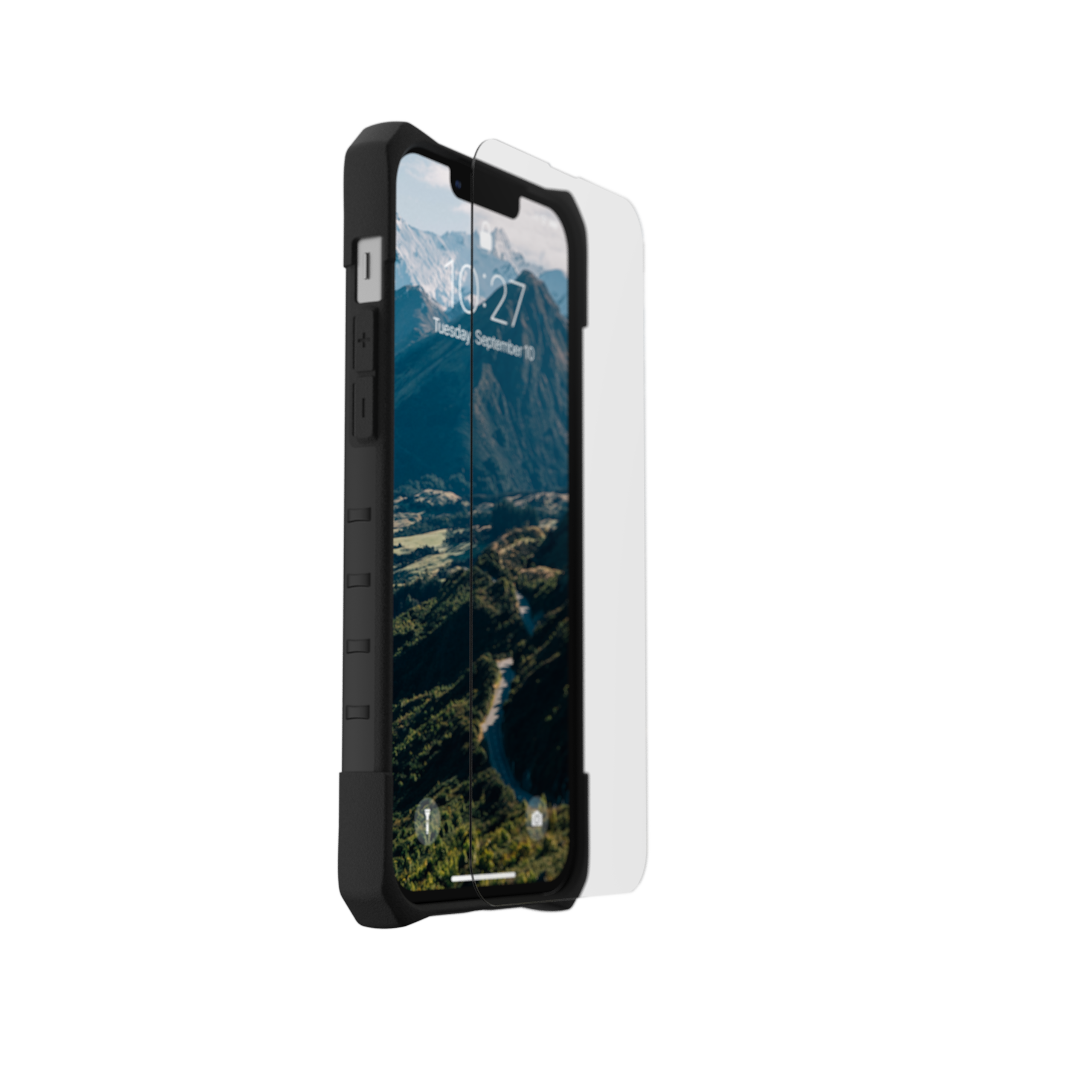 UAG Standard Issue Shield Panzerglas iPhone 13 9H HD-Klar