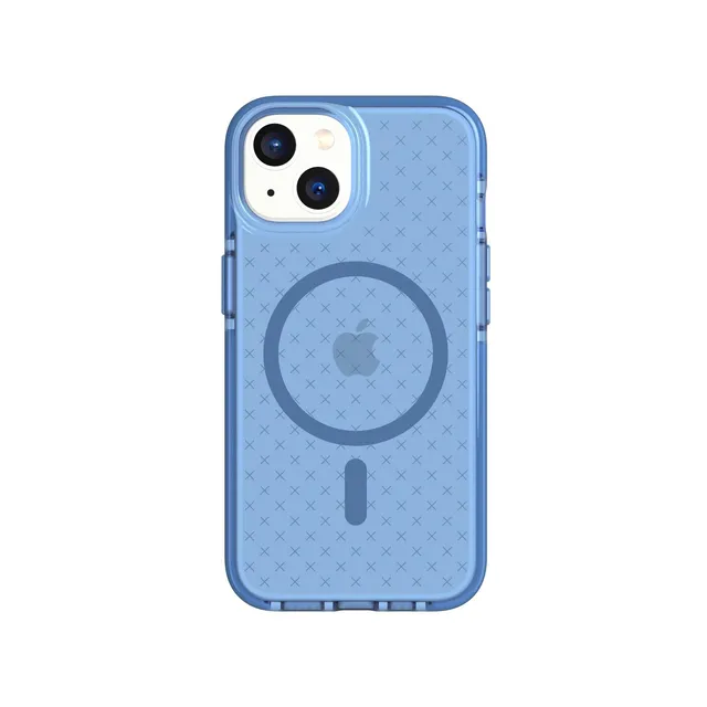 Tech21 EvoCheck MagSafe iPhone 15/14/13 Hülle Tranquil Blue