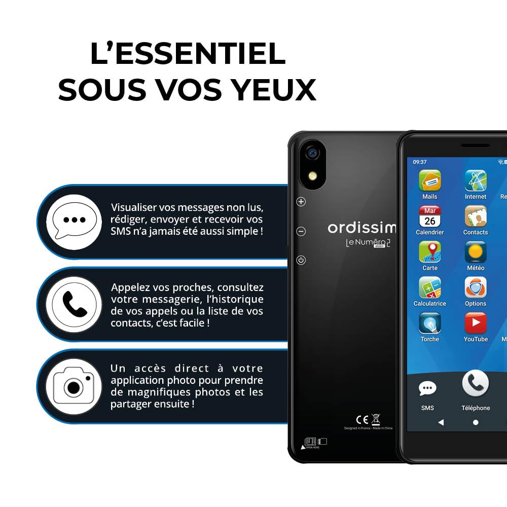 ORDISSIMO Numéro 2 Mini Seniorenhandy einfach