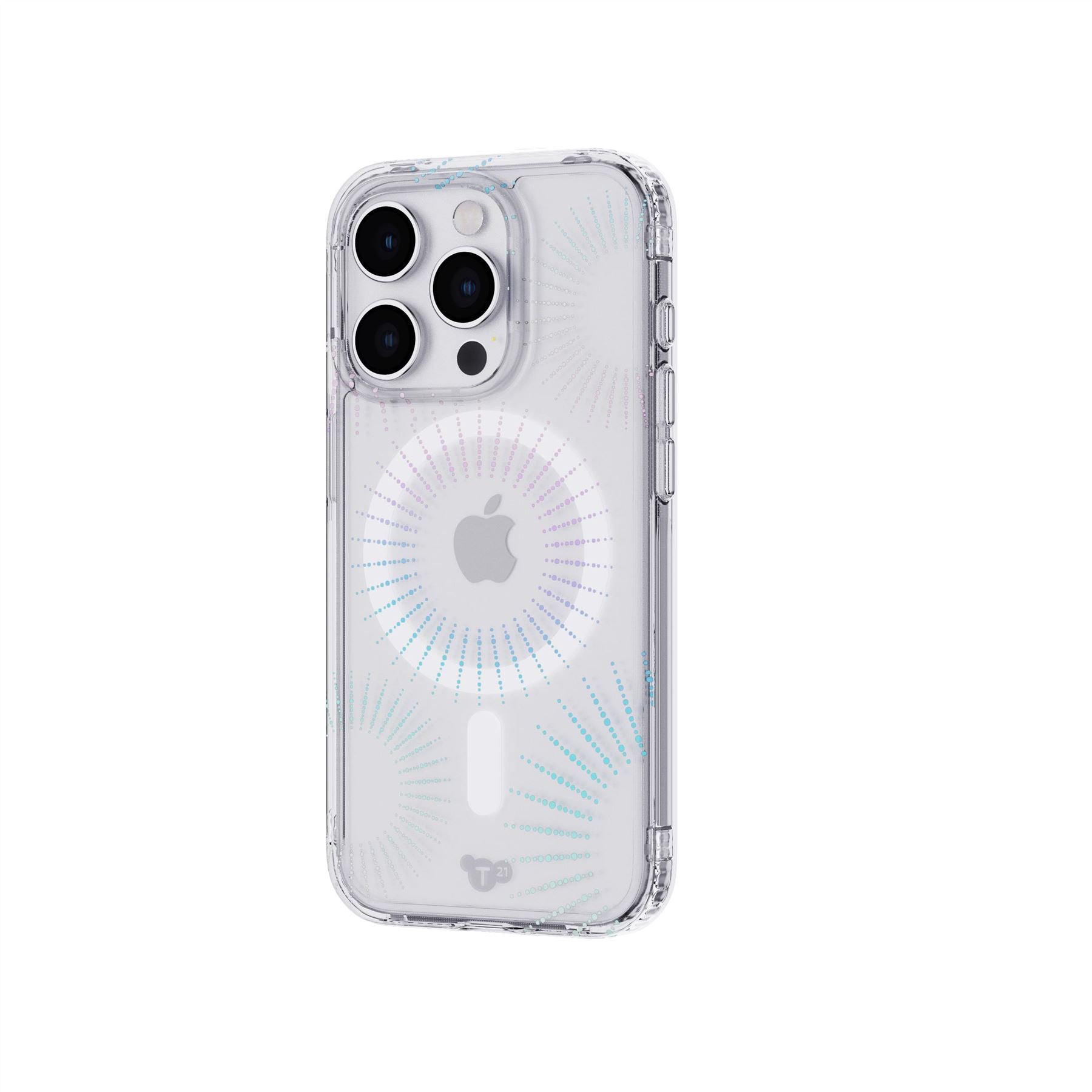 Tech21 EvoSparkle iPhone 15 Pro Hülle Lunar MagSafe Glitzer
