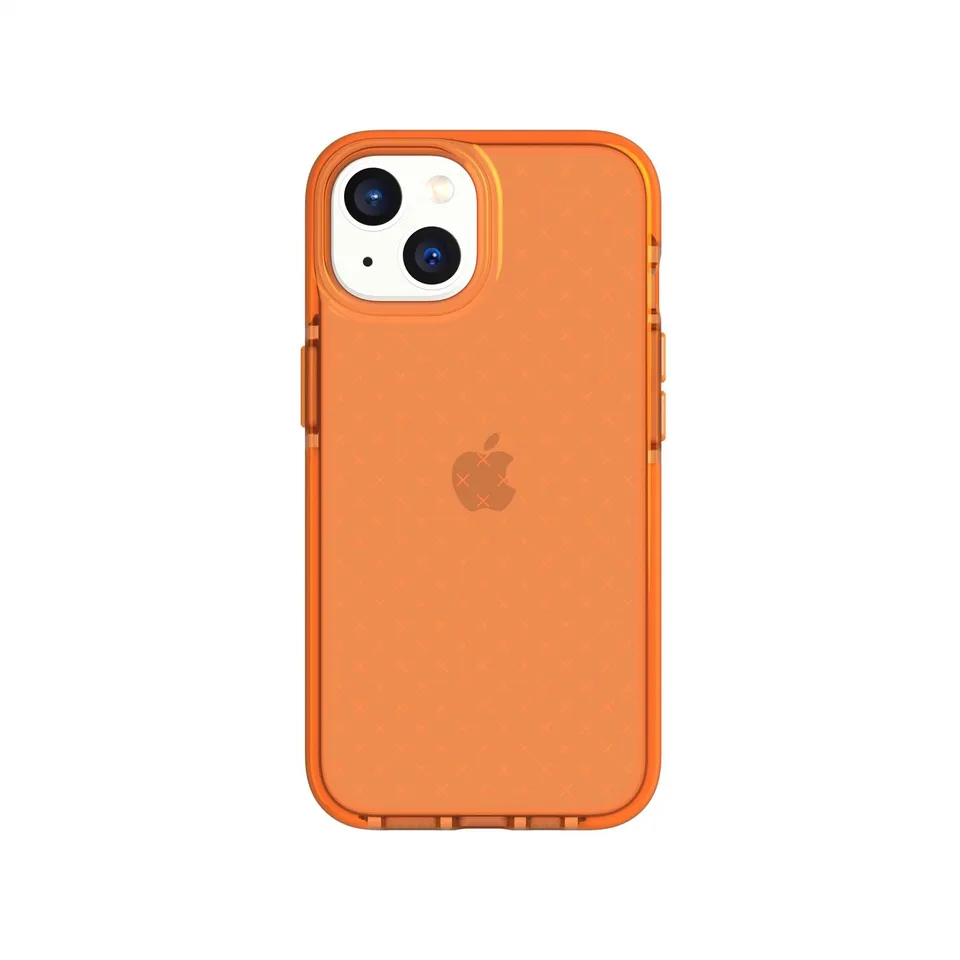 Tech21 EvoCheck iPhone 15/14/13 Hülle Fizzy Orange