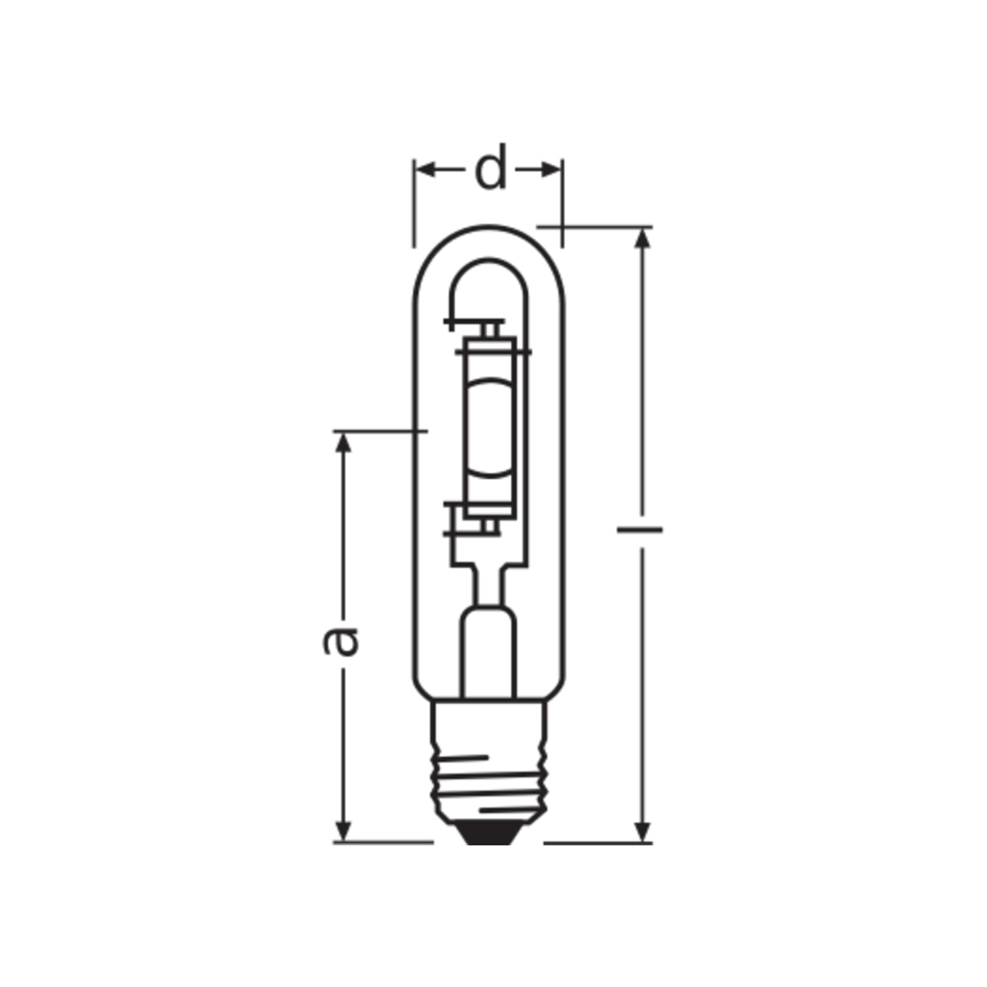 ams OSRAM VIALOX HQI-T 400/N E40 Entladungslampe