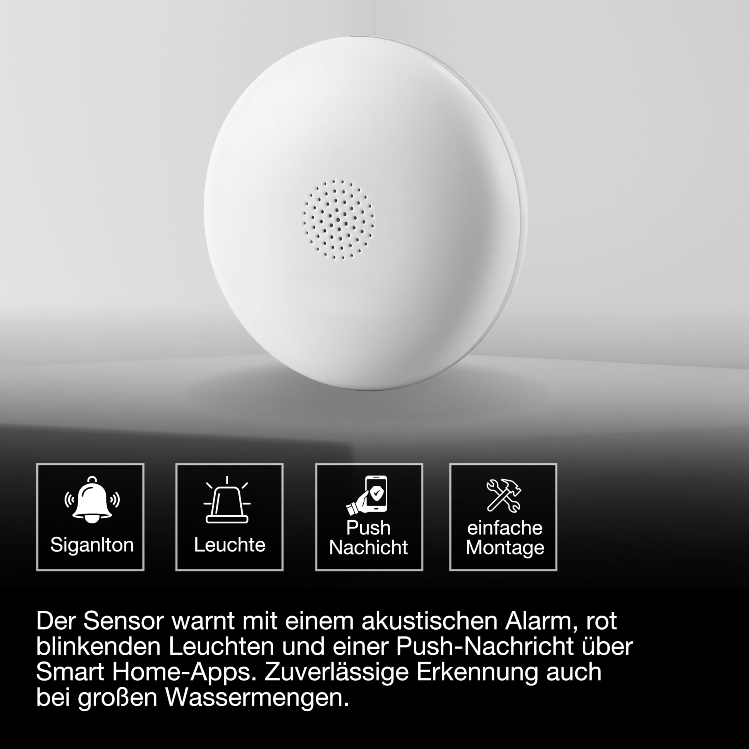 ams OSRAM SMART+ WiFi Wassermelder weiß mit App