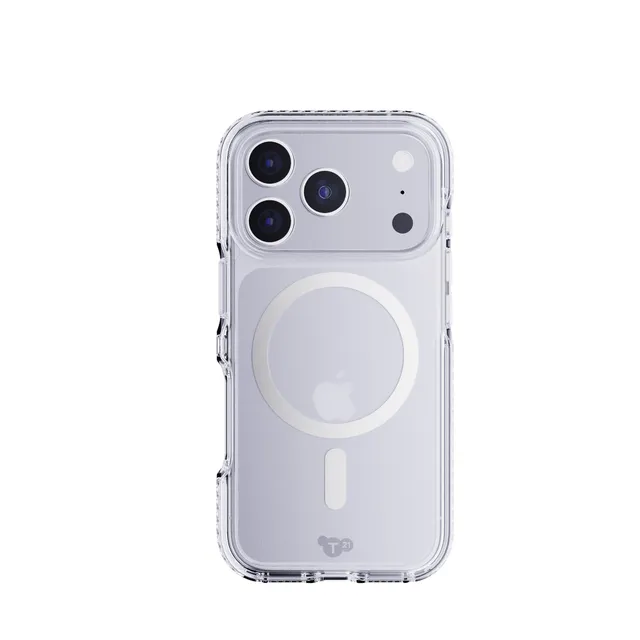 Tech21 EvoCrystal MagSafe iPhone 17 Pro Hülle Silber 4,9m Schutz