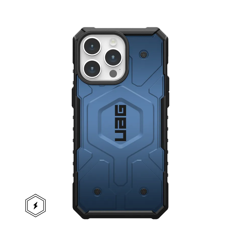 UAG Pathfinder iPhone 16 Pro Max Hülle Fades Blue MagSafe