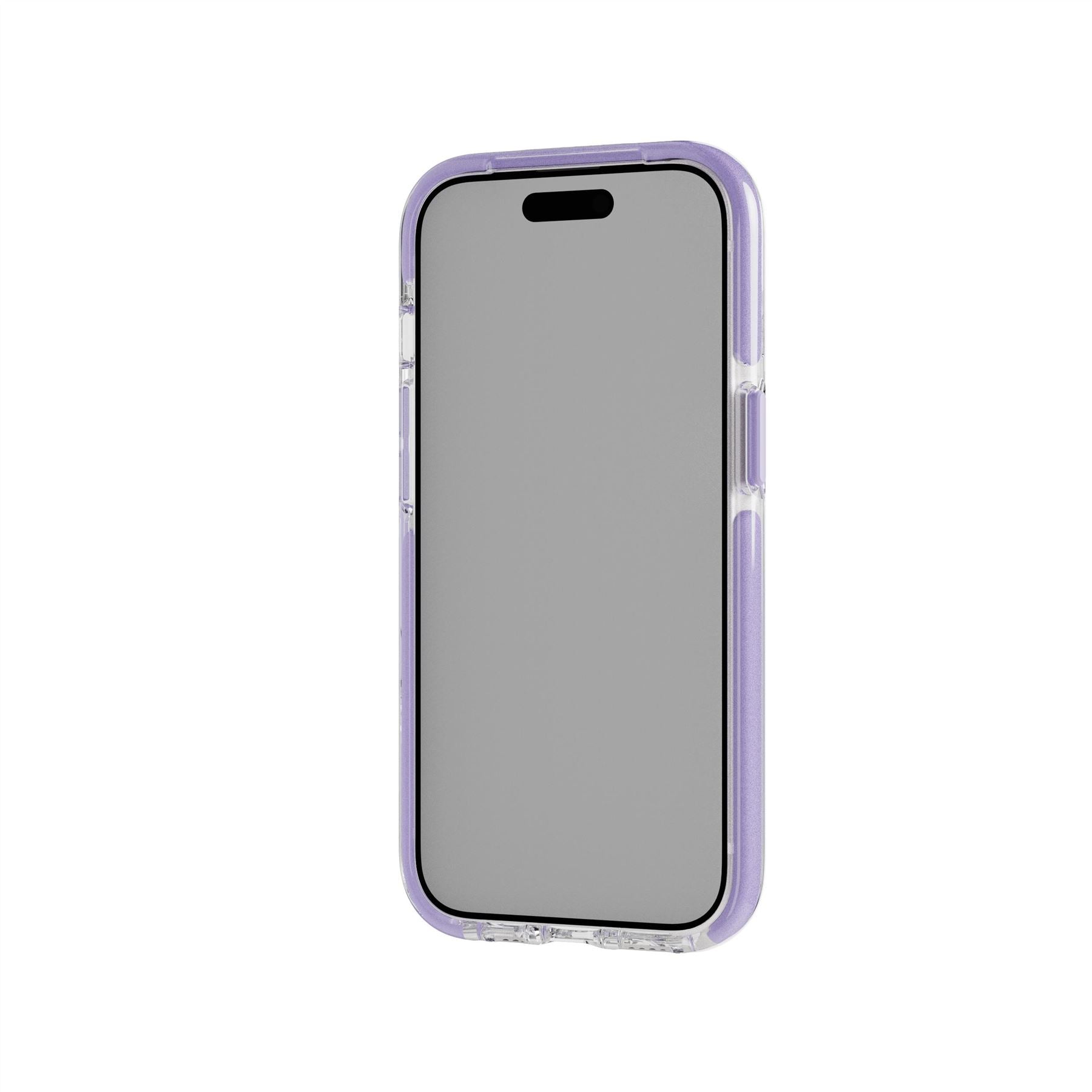 Tech21 EvoCrystal Kick iPhone 15/14/13 Hülle Clear Lilac