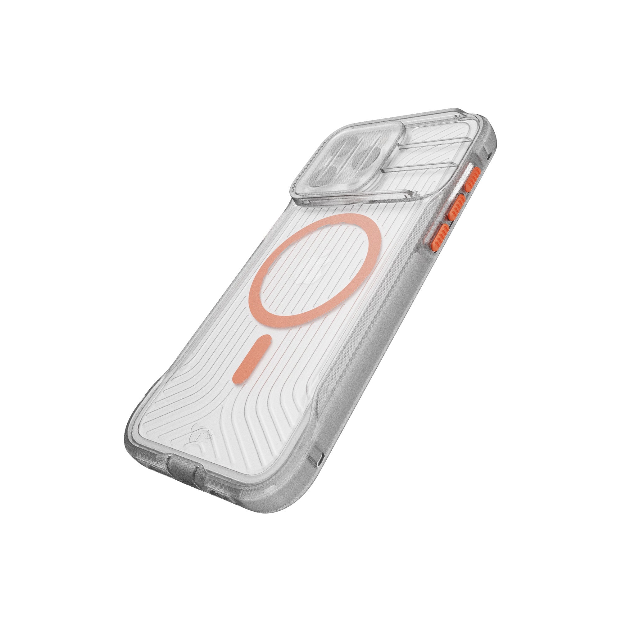Tech21 EvoMax iPhone 15 Pro Max Hülle Clear Orange MagSafe