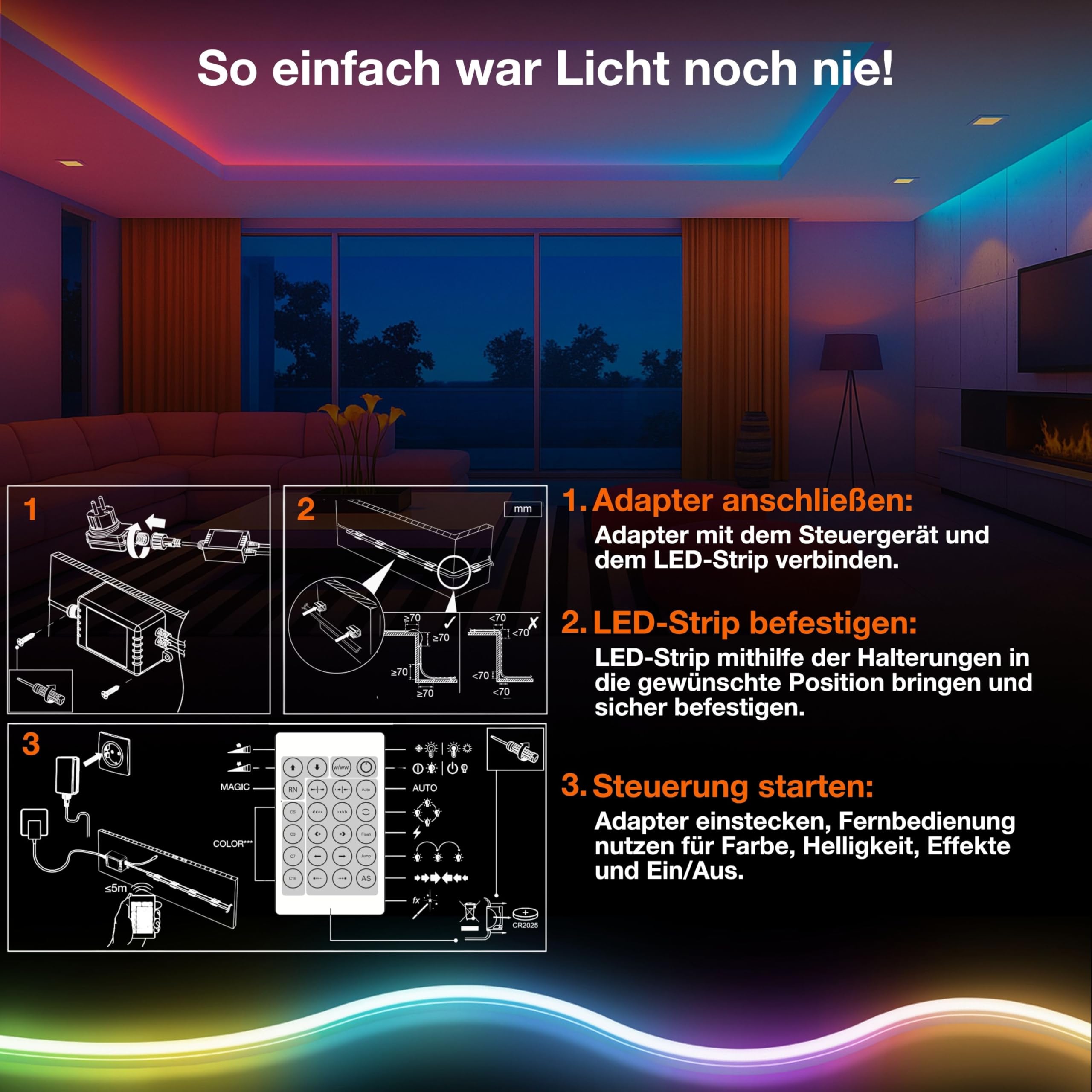 OSRAM SMART+ WIFI Neon Flex LED-Streifen 3M warmweiß