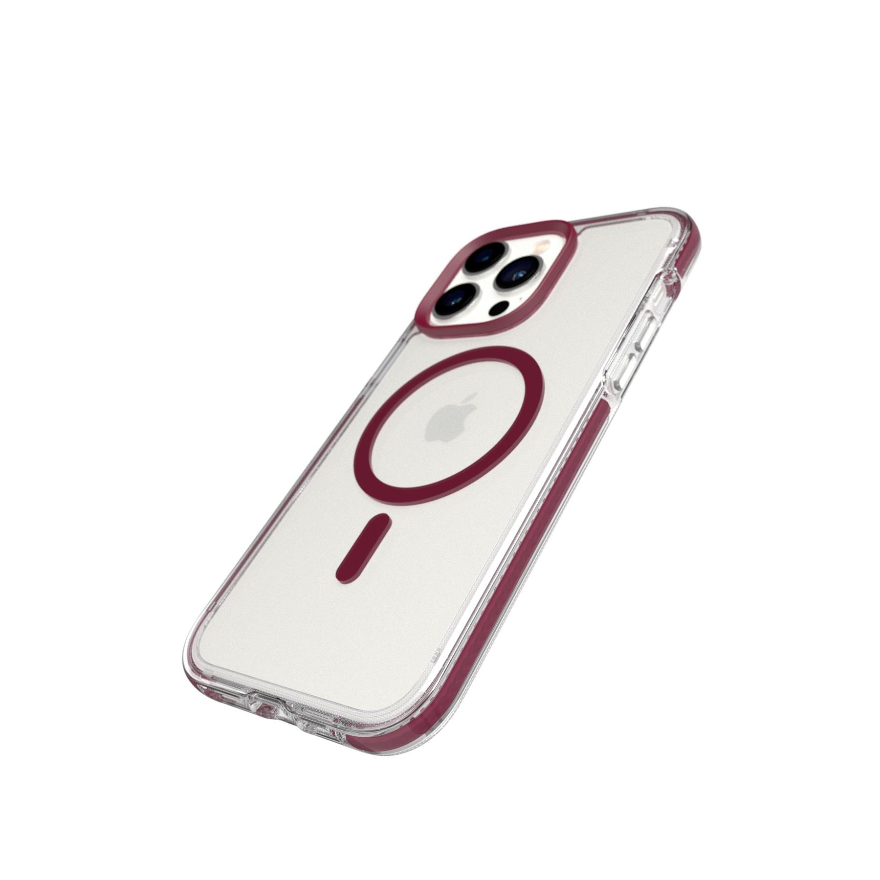 Tech21 EvoCrystal iPhone 14 Pro Max Hülle MagSafe Burgundy 4,9m