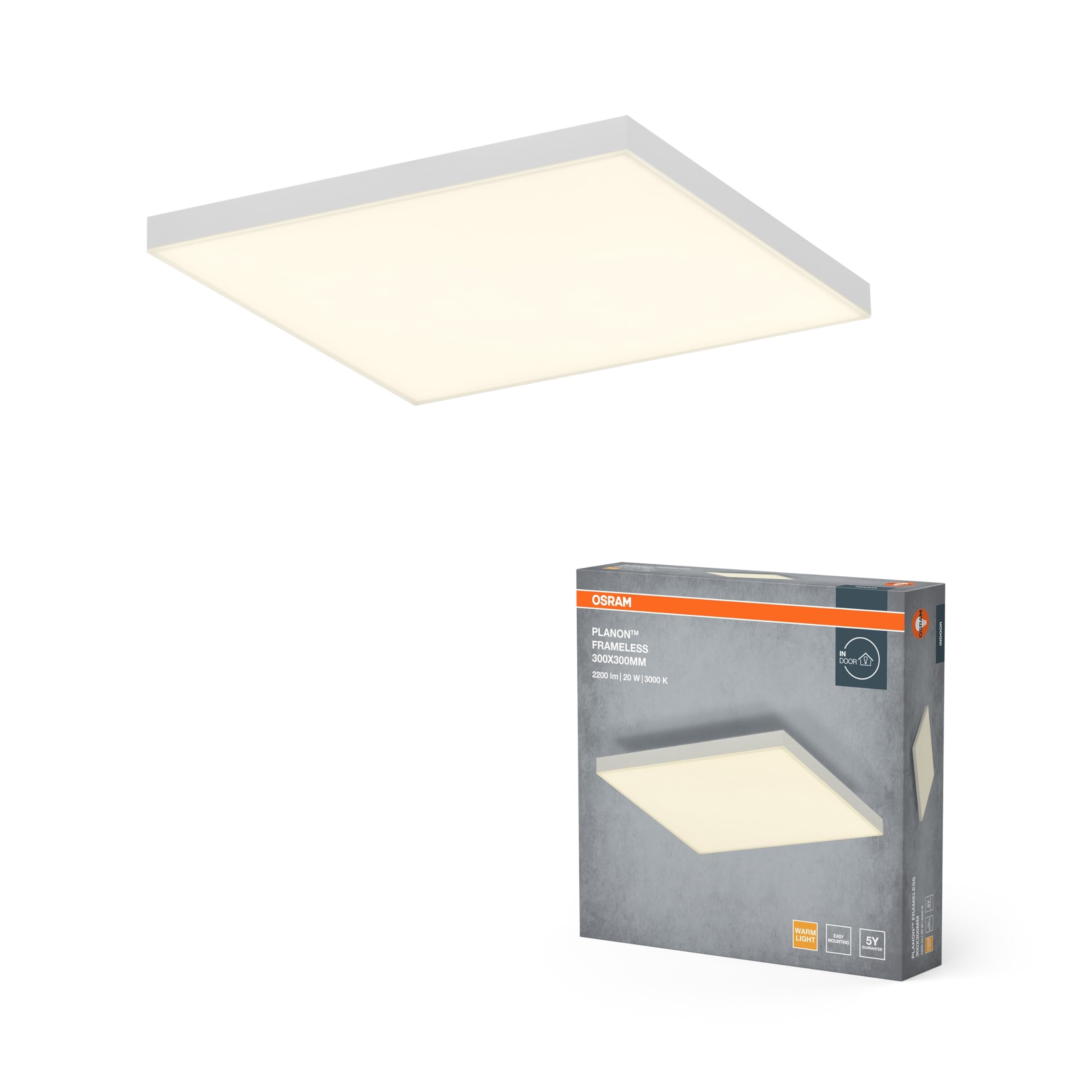 ams OSRAM SMART+ Planon Frameless LED-Panel 30x30 warmweiß