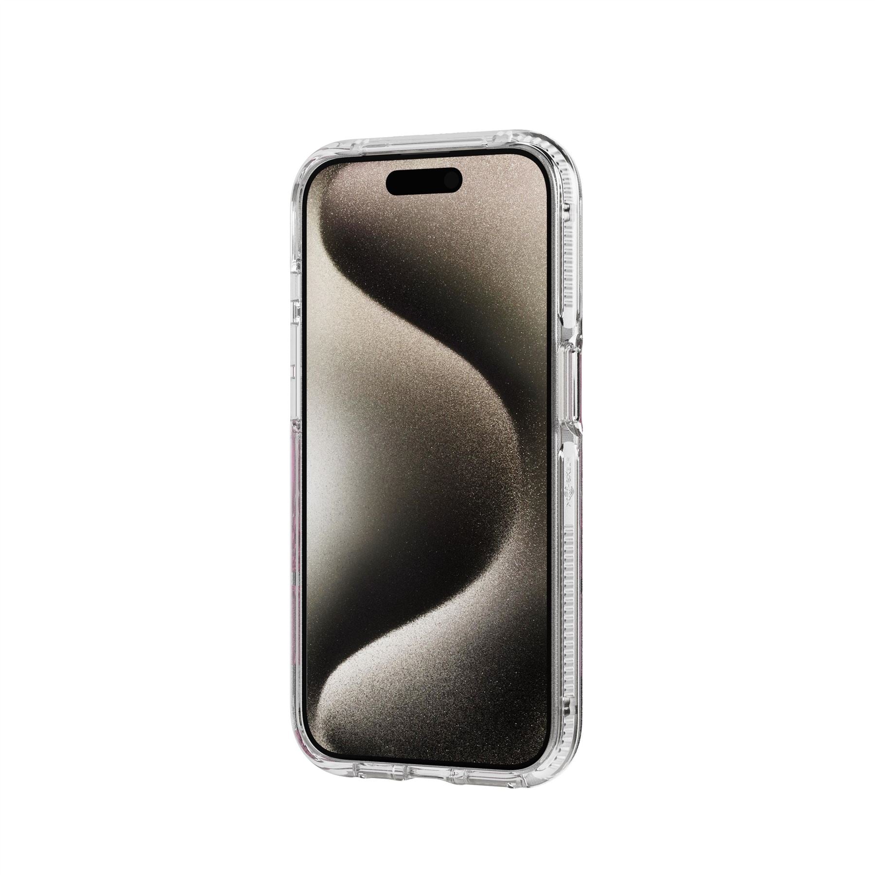 Tech21 FlexQuartz iPhone 15 Pro Handyhülle Pink MagSafe