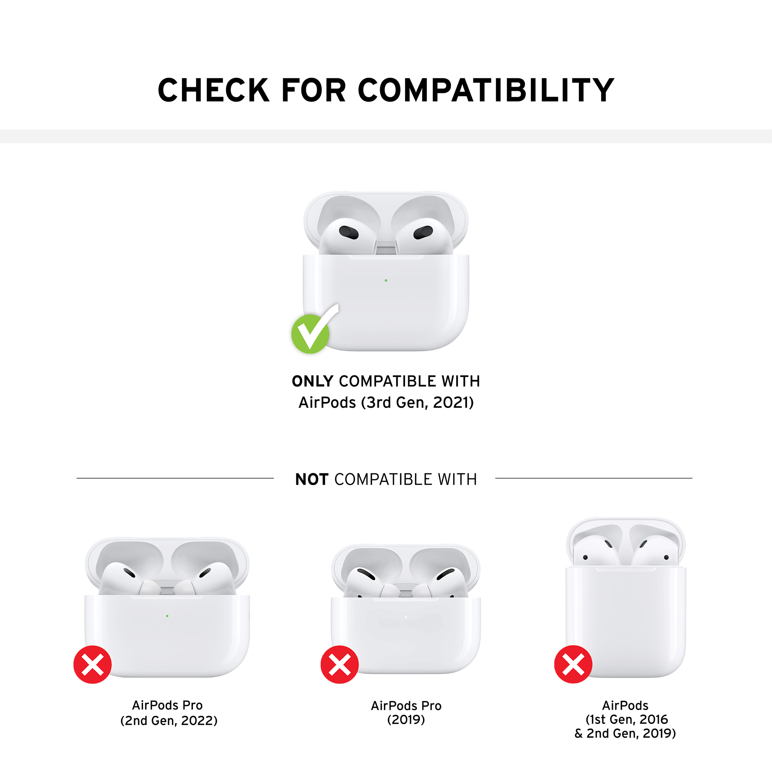 UAG Standard Issue AirPods 3 Hülle Silikon Karabiner