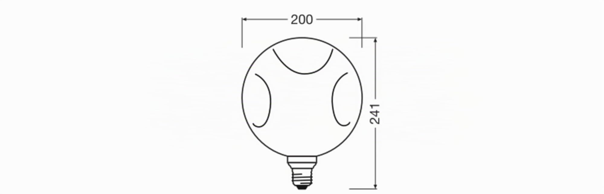 OSRAM DECOR Electro Glaslampe Large gold E27 2700K