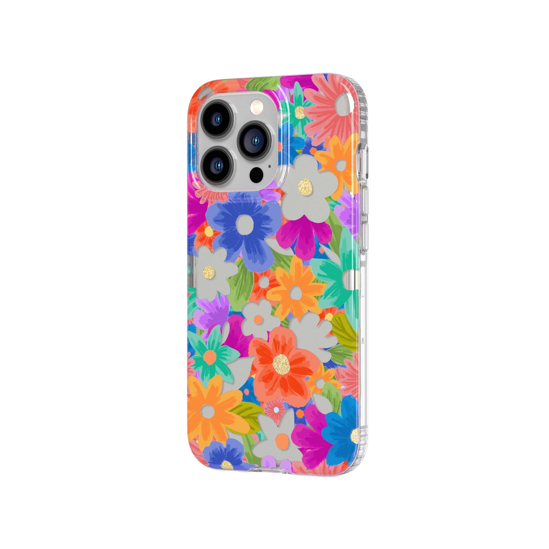 Tech21 EvoArt iPhone 13 Pro Hülle Cutout Flora