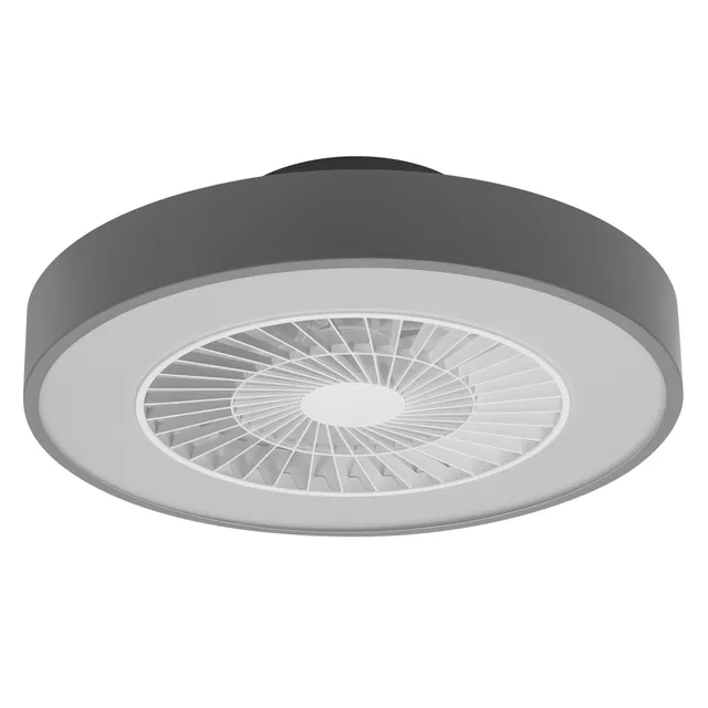 ams OSRAM SMART+ WiFi Deckenventilator Cylinder grau mit Licht