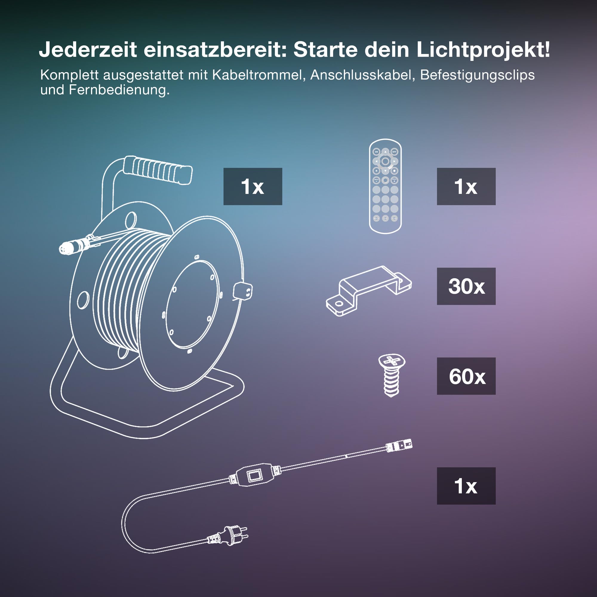 ams OSRAM SMART+ Outdoor Flex RGB LED-Streifen 10m IP65