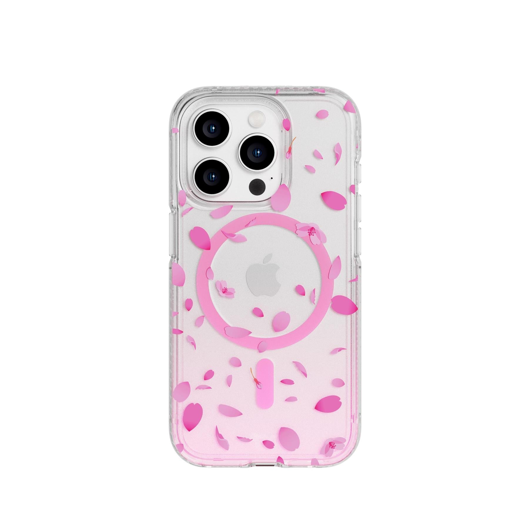 Tech21 FlexQuartz iPhone 15 Pro Hülle MagSafe Cherry Blossom