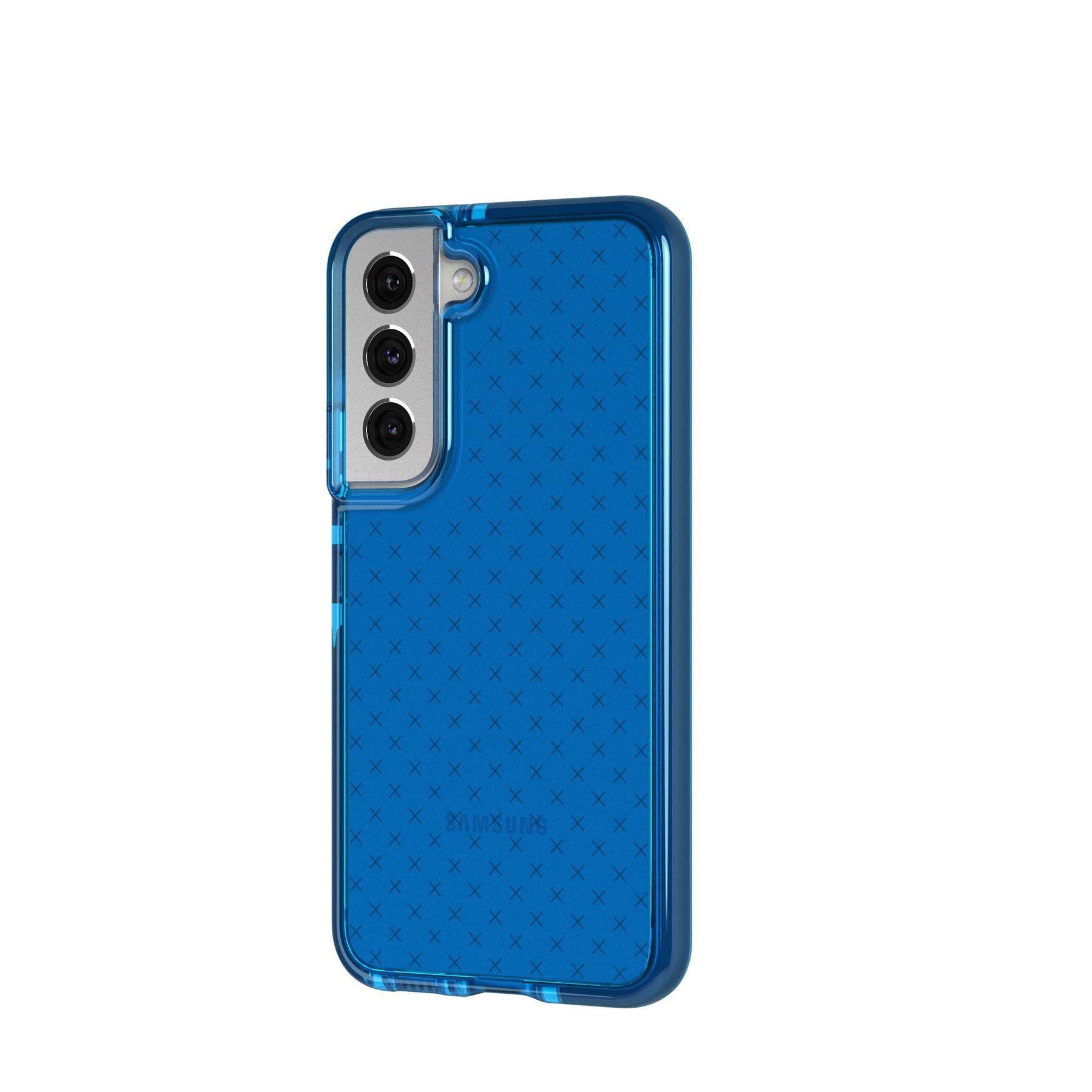 Tech21 EvoCheck Samsung Galaxy S22 Handyhülle Blau 16ft Fallschutz