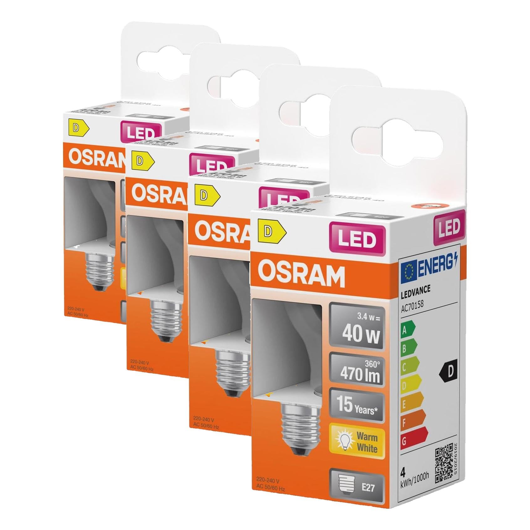 OSRAM Star Classic P LED Filament E27 2700K 1er