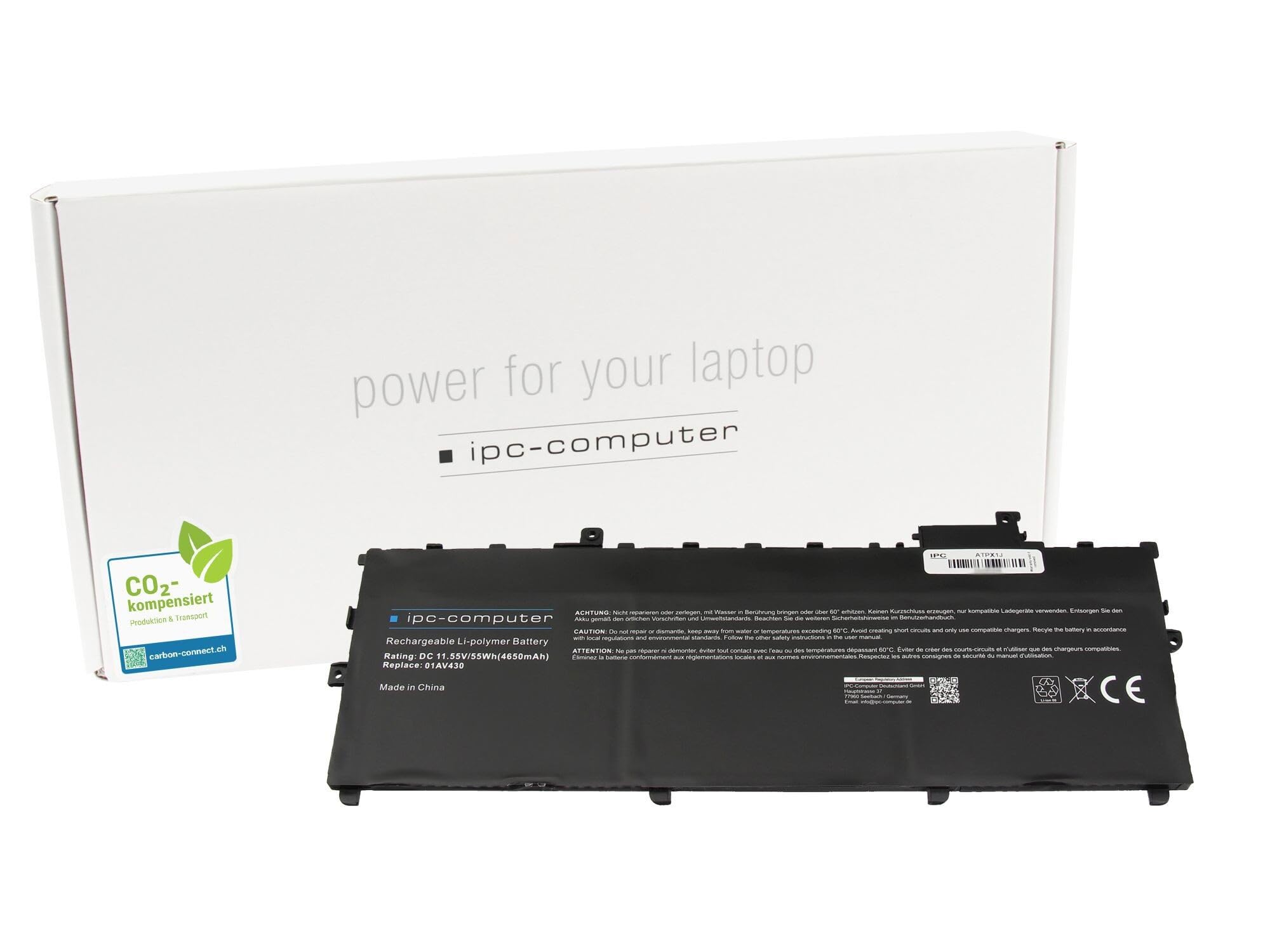 IPC-Computer 01AV429 Laptop Akku 55Wh für ThinkPad